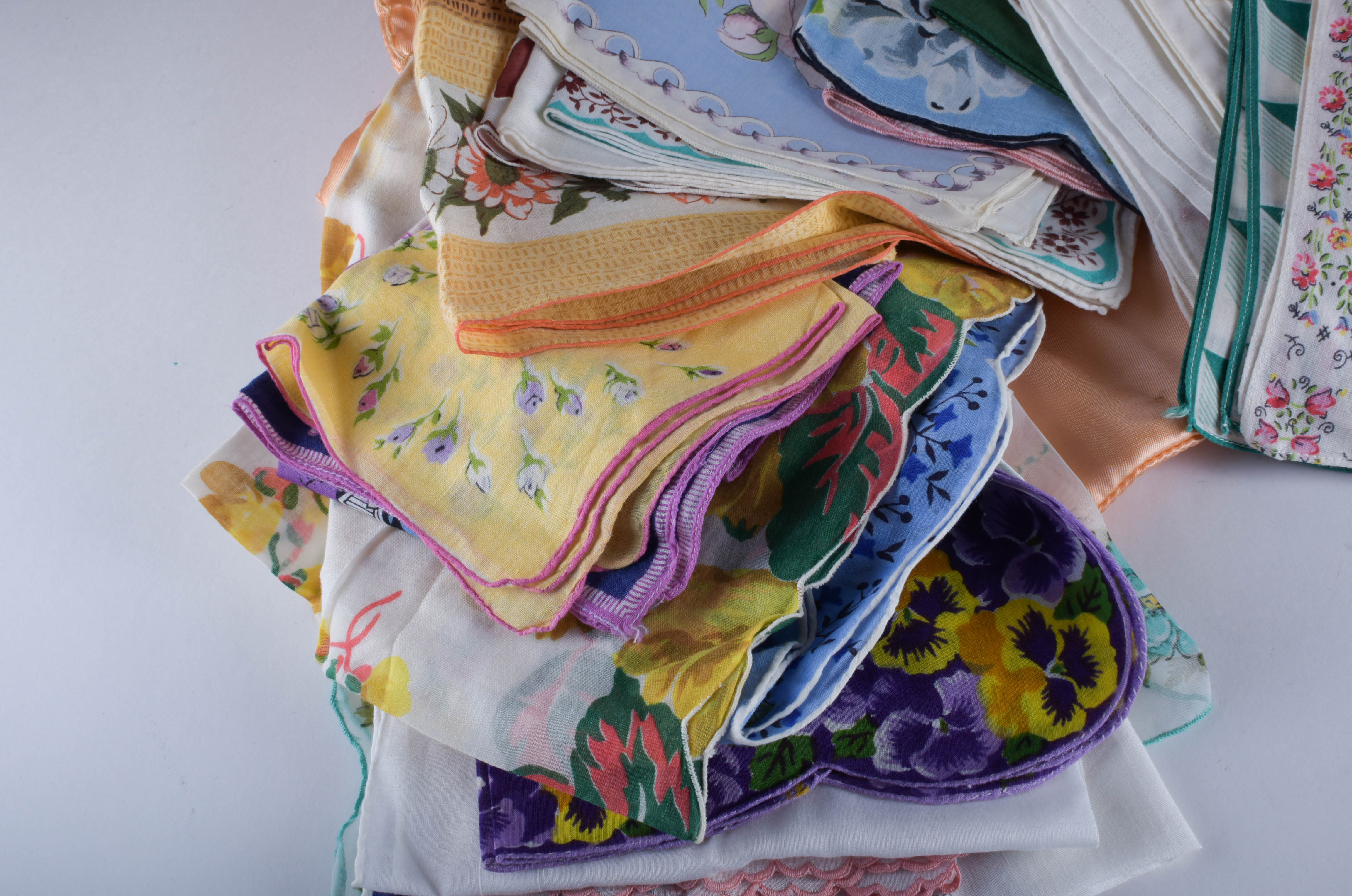 Collection of Vintage Women's Handkerchiefs