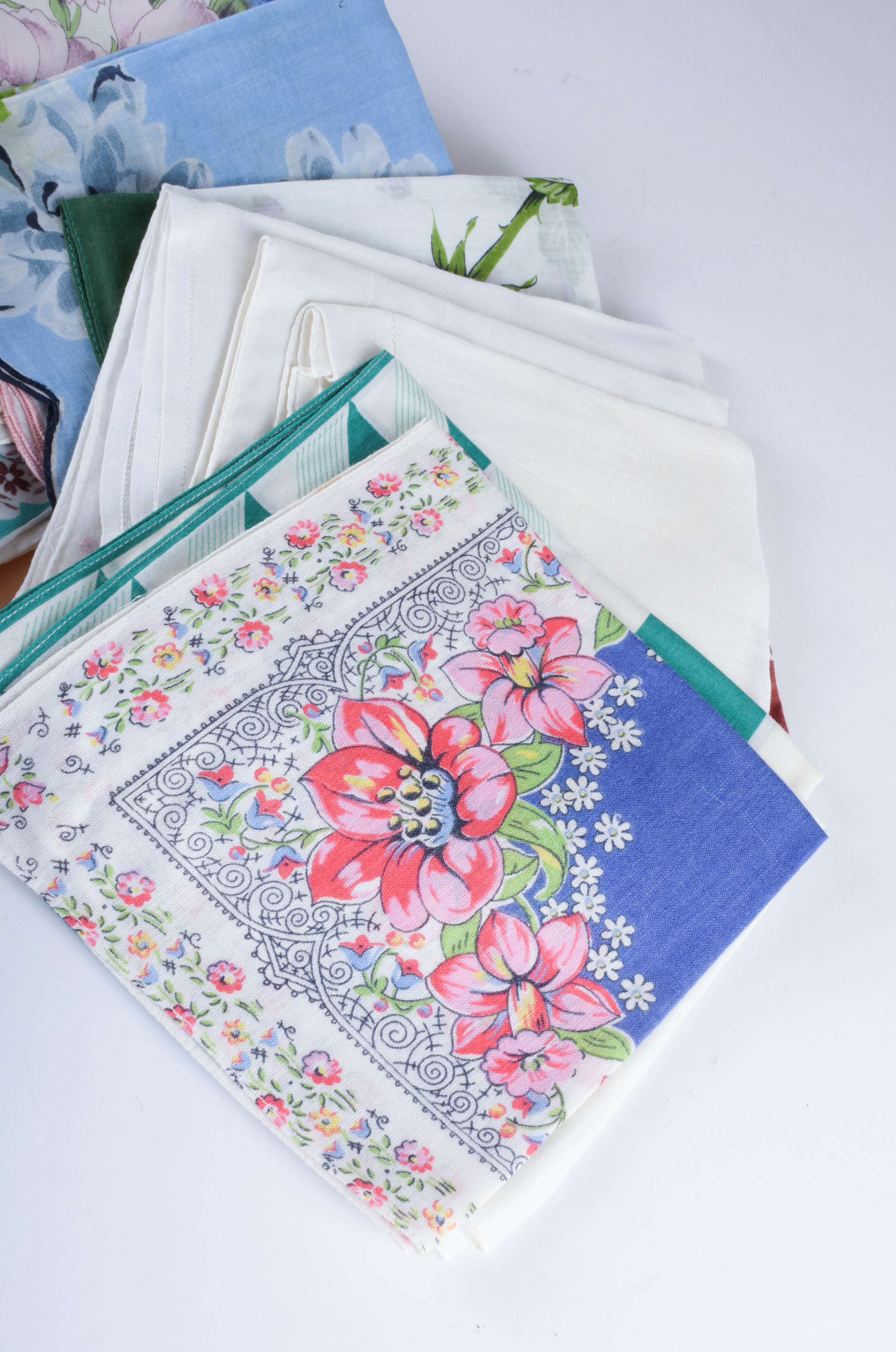 Collection of Vintage Women's Handkerchiefs