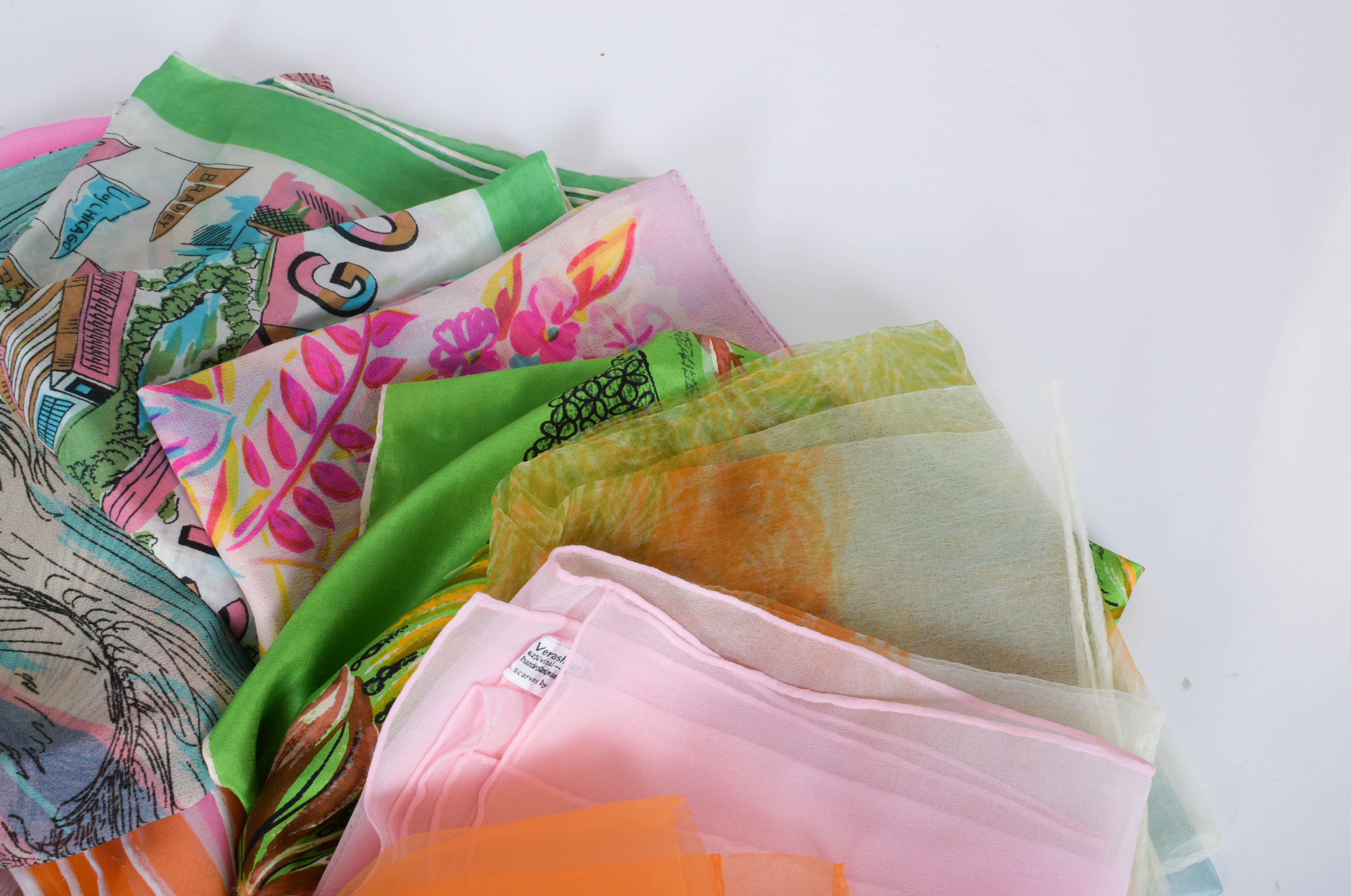 Assortment of Vintage Scarves