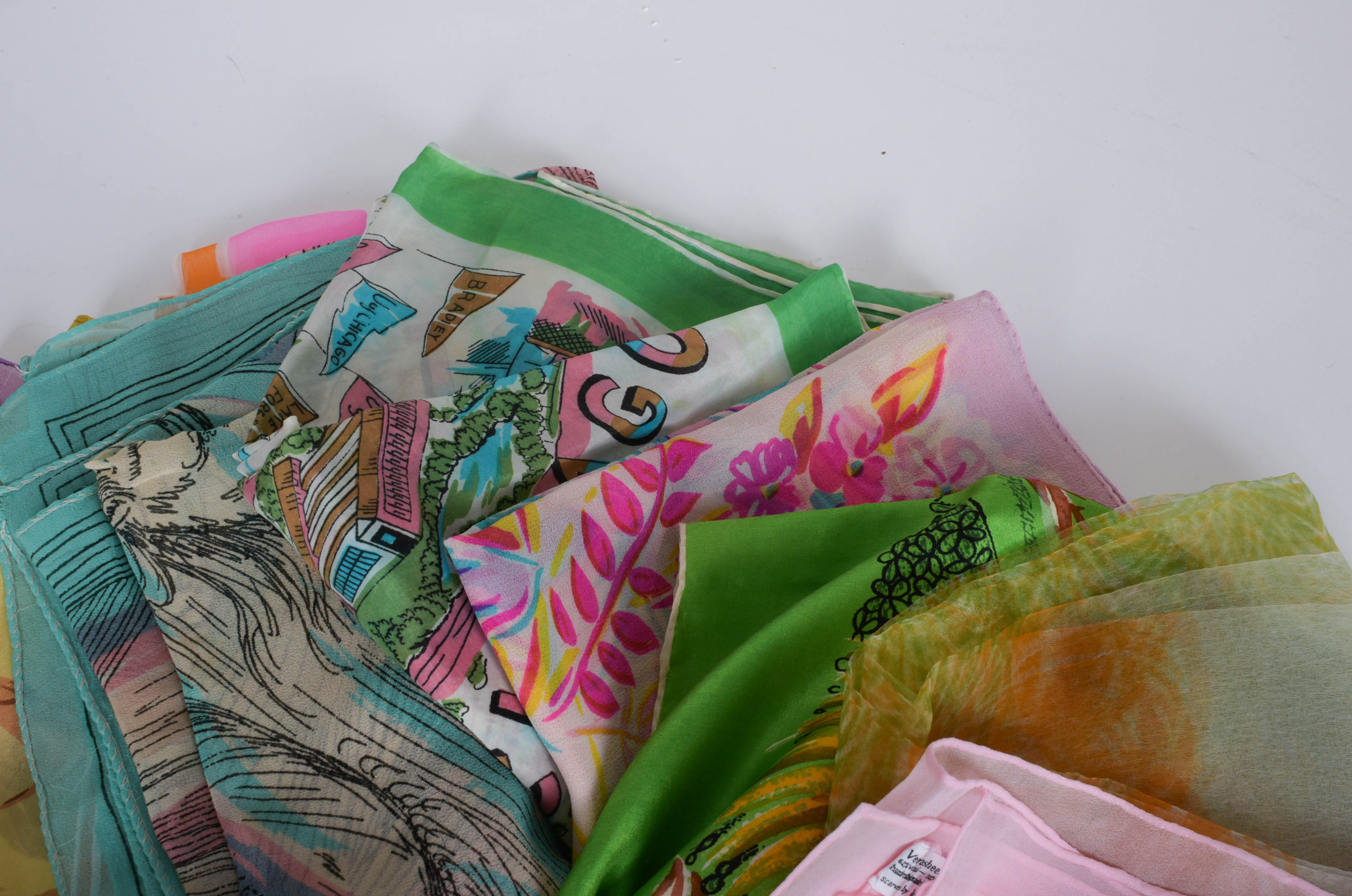 Assortment of Vintage Scarves