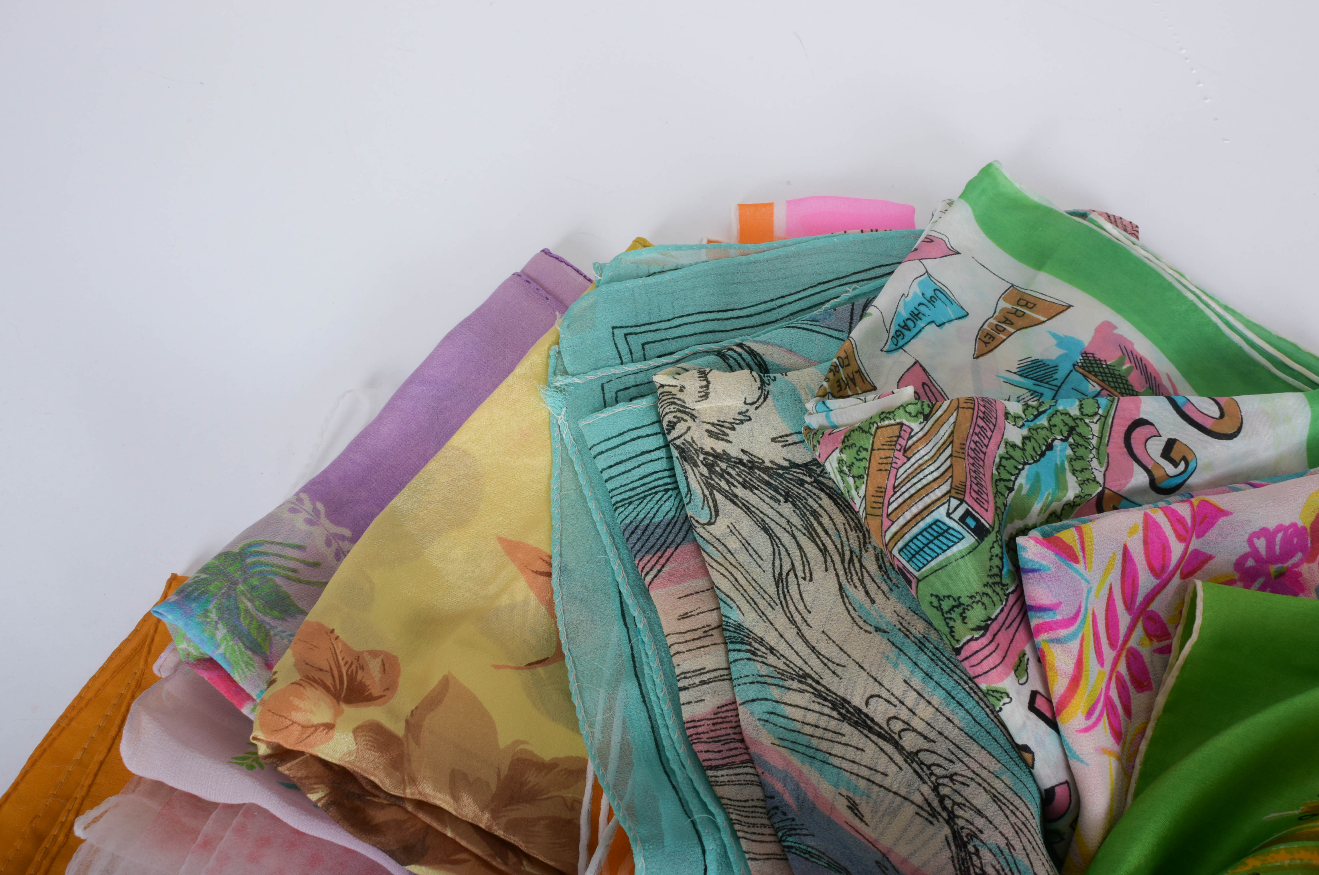 Assortment of Vintage Scarves