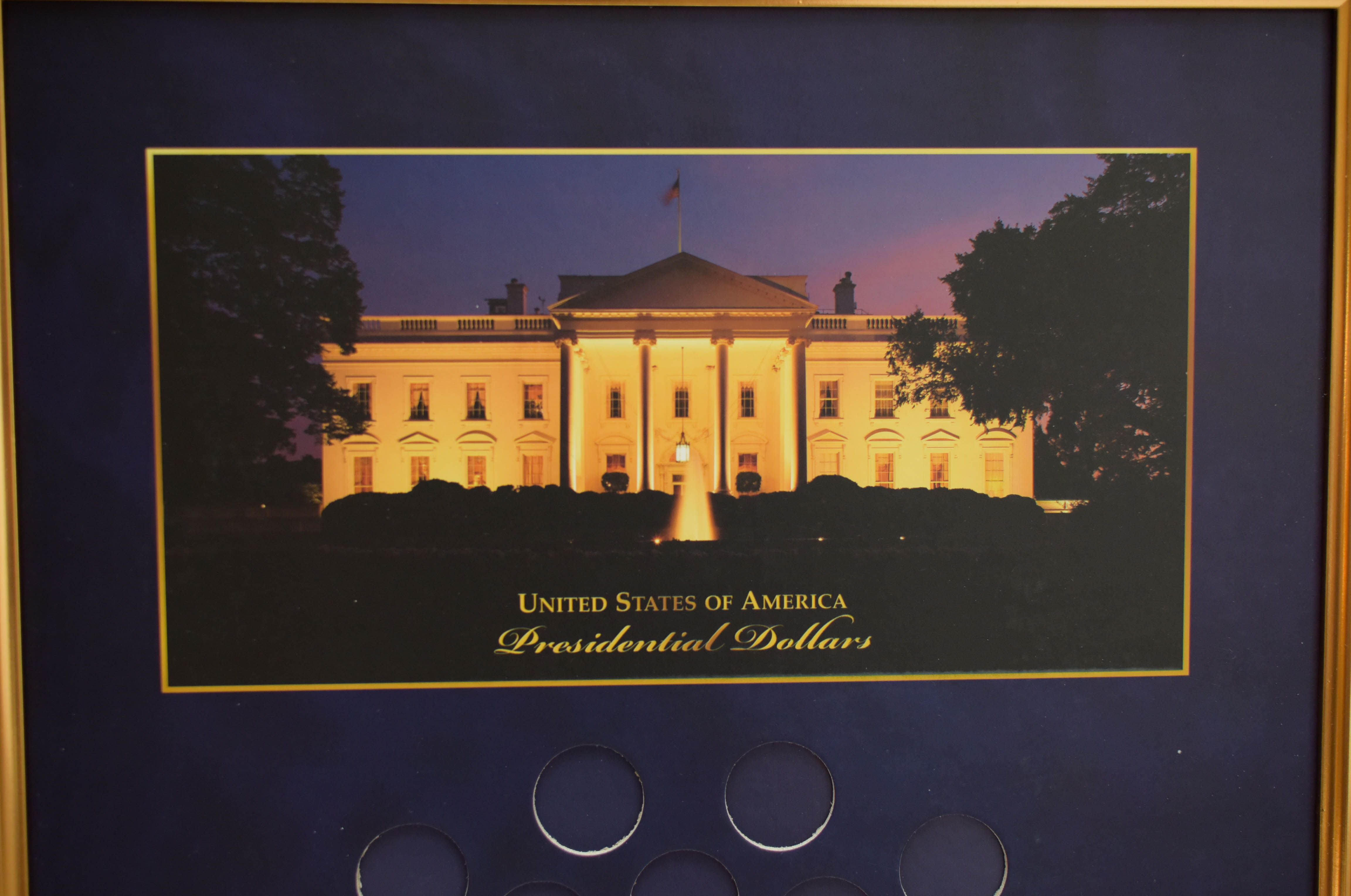 Presidential Dollar Coins and Display Frames