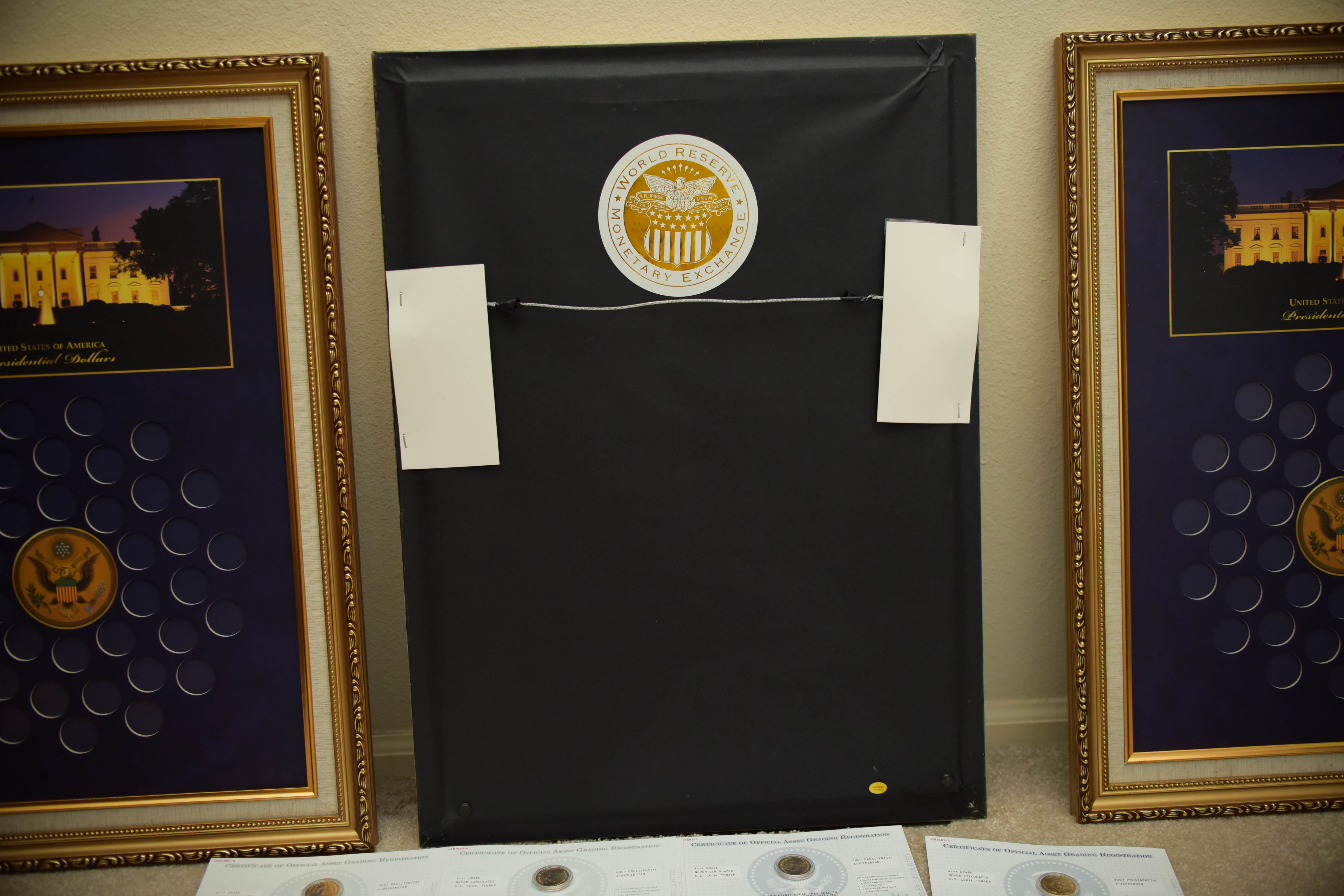 Presidential Dollar Coins and Display Frames