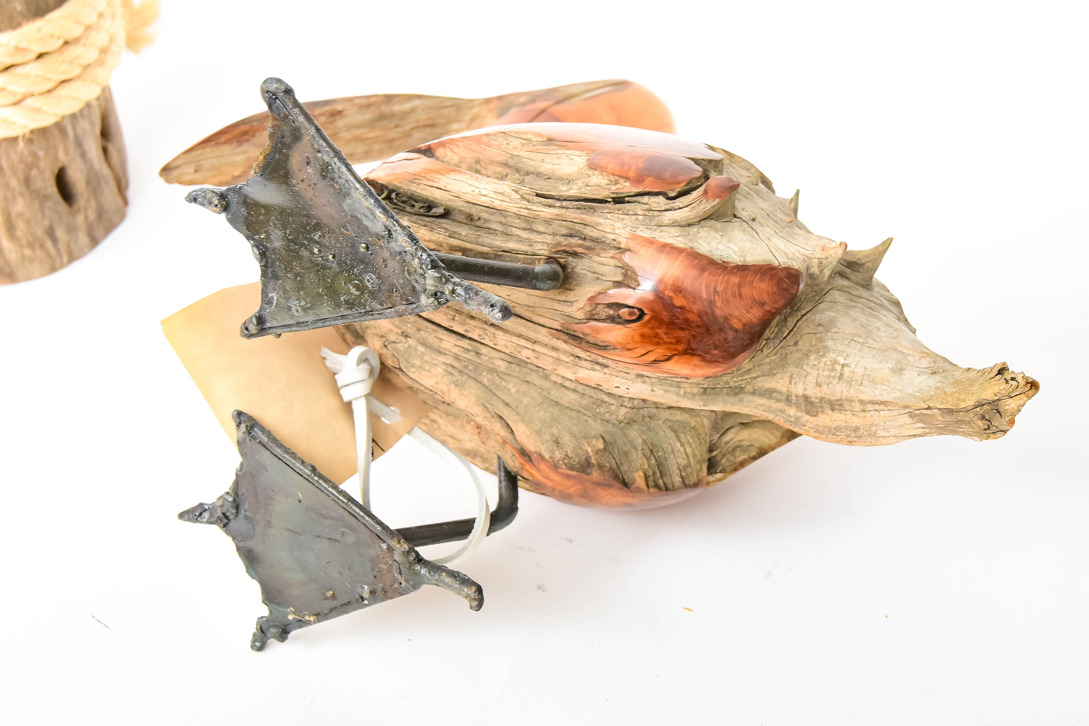 Driftwood Pelican Sculpture