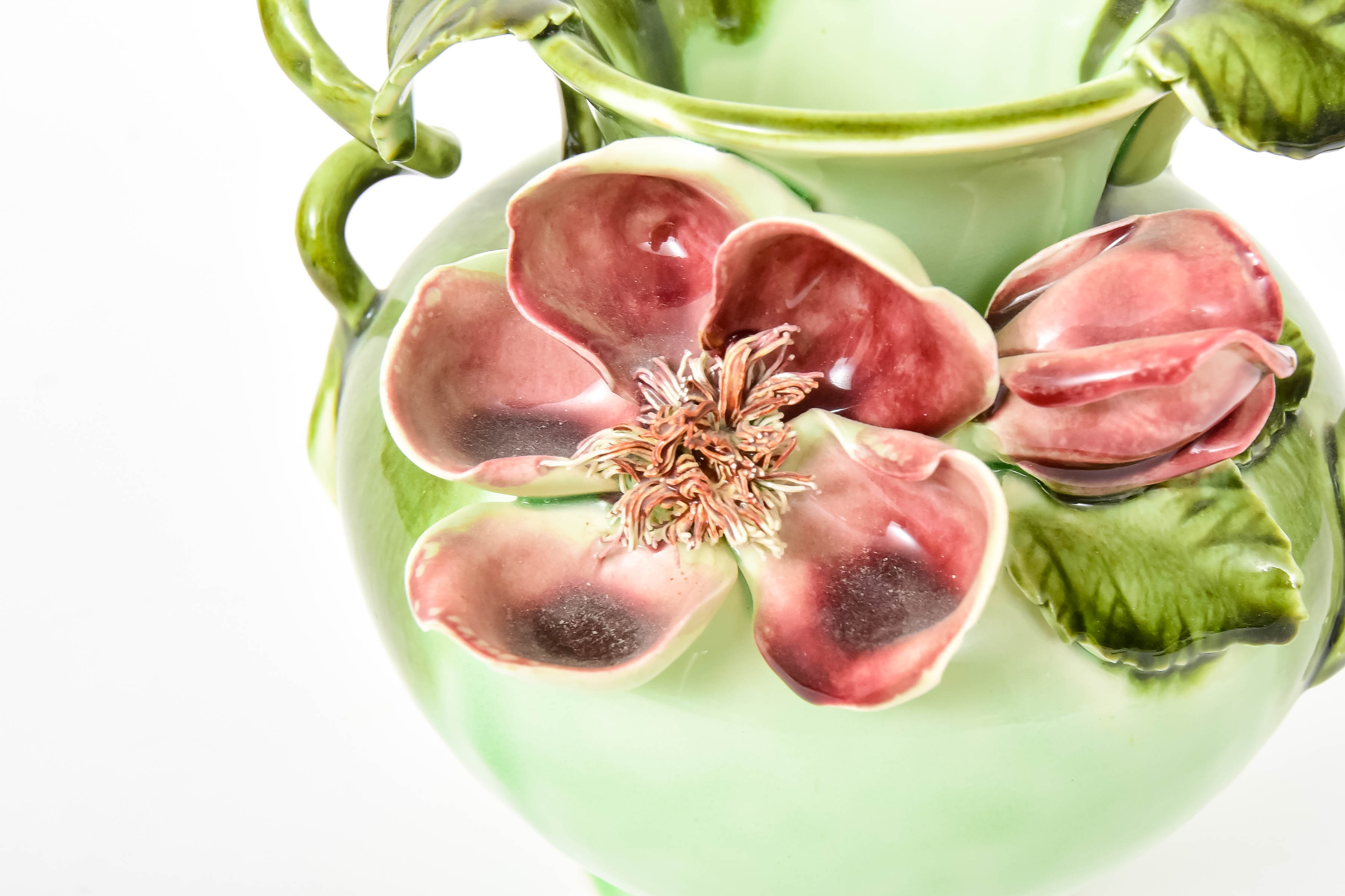 Floral Hand-Painted Earthenware Decor