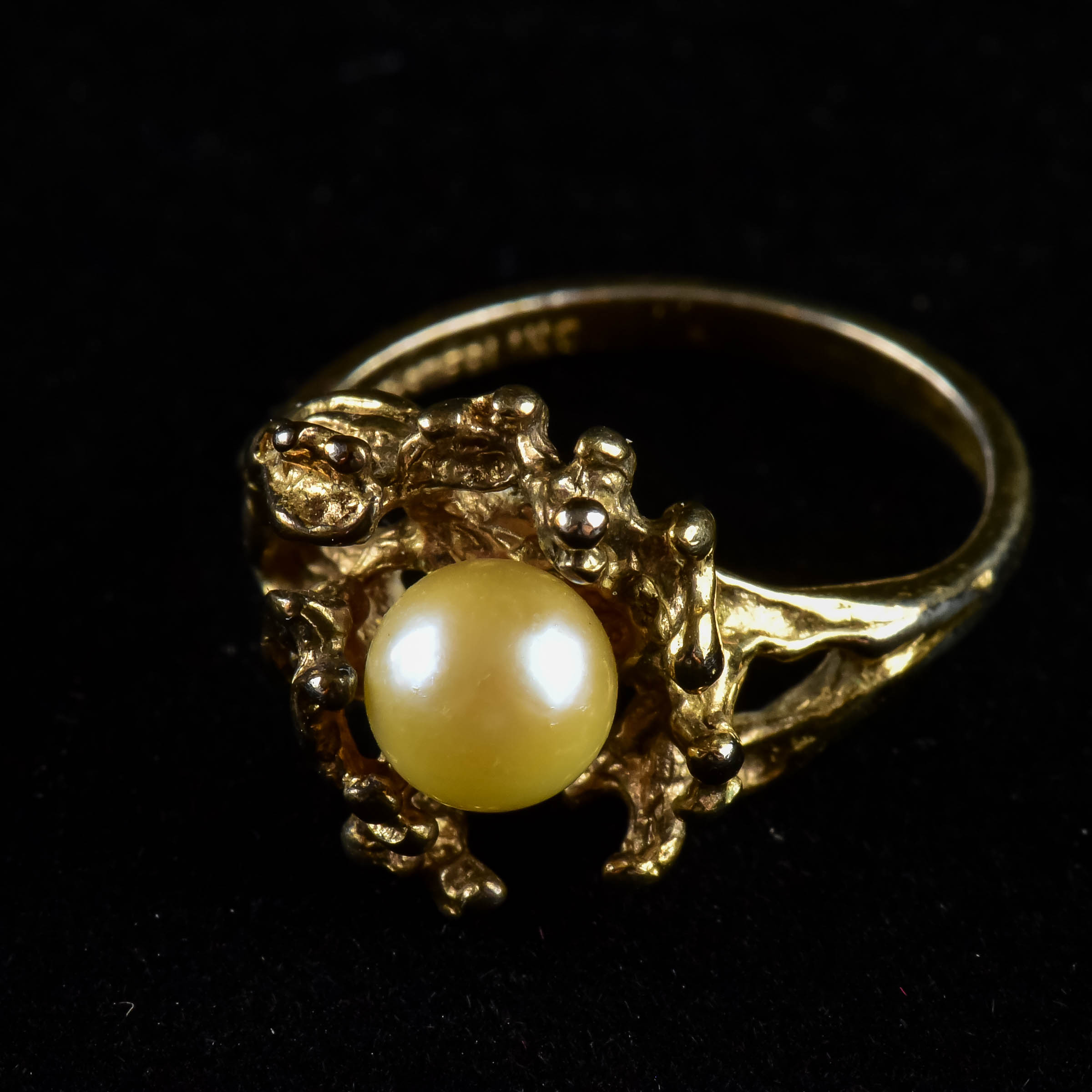Silver and Pearl Ring