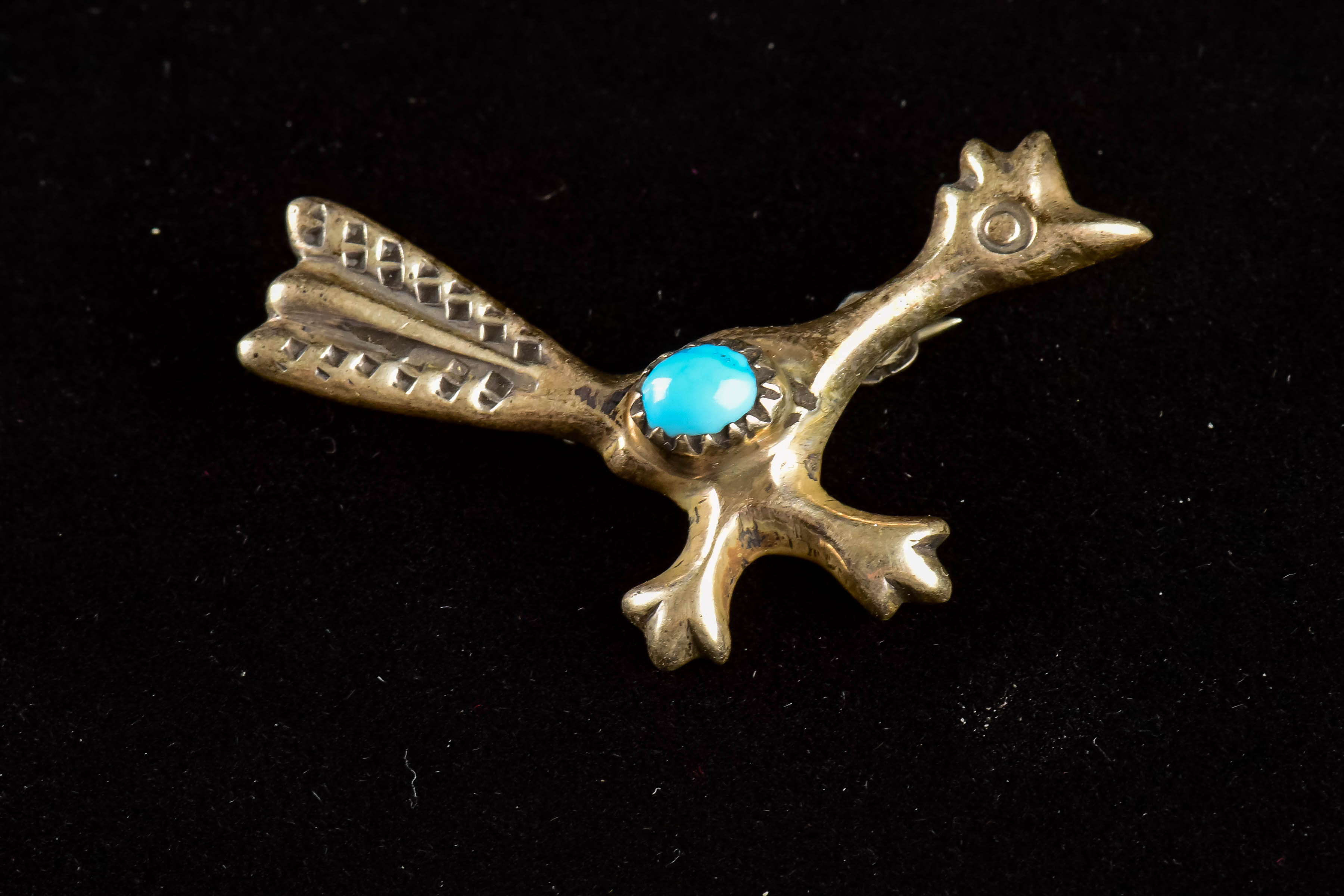 Turquoise Brooch Trio