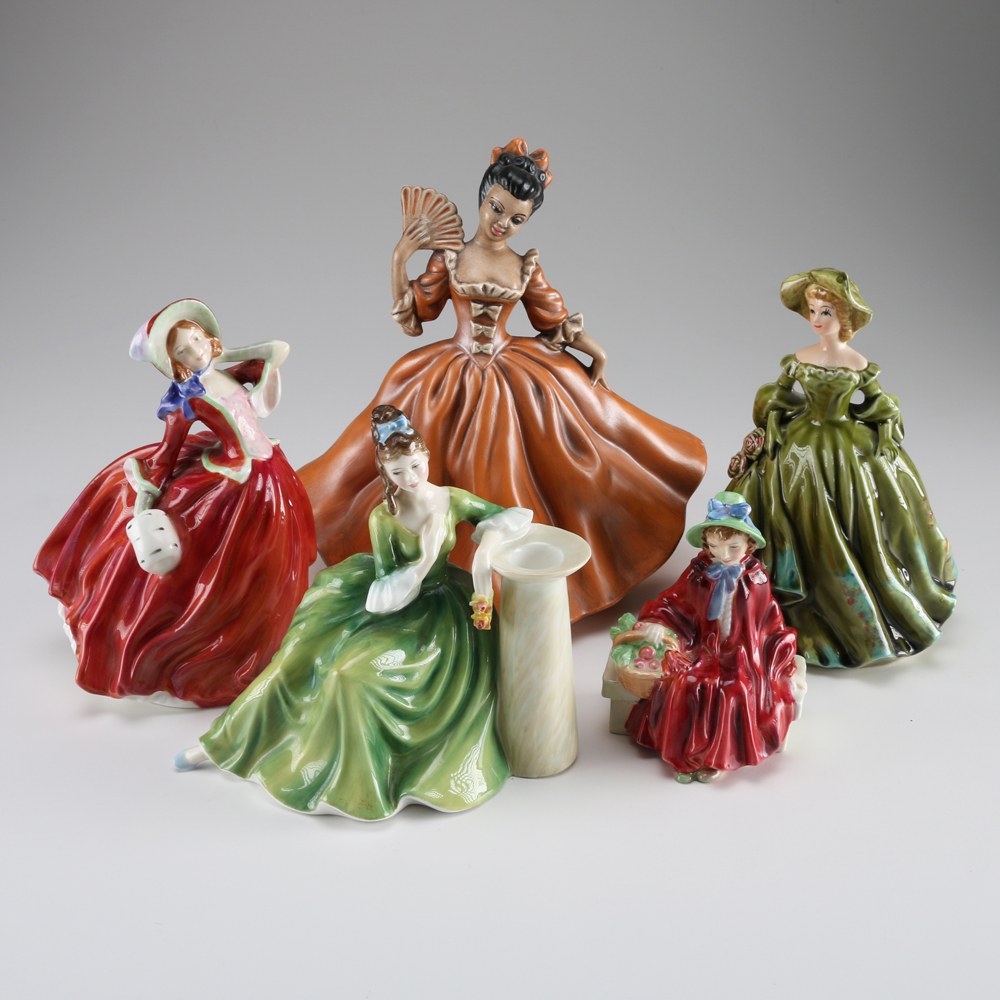 Victorian Ladies Figurines Includes Royal Doulton