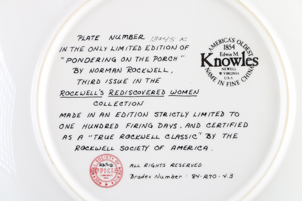 Norman Rockwell Plates