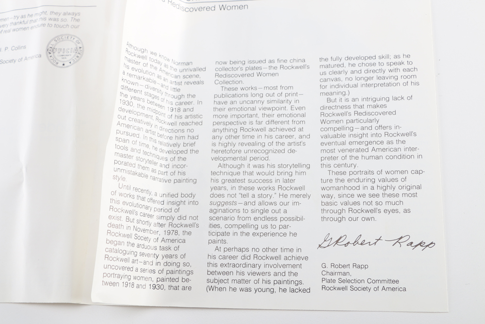 Norman Rockwell Plates