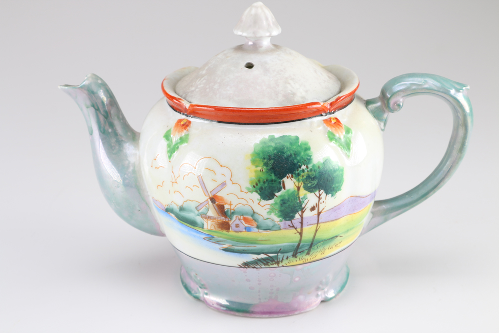 Vintage Erphila Czechoslovakia Handled Jug and Japanese Teapot