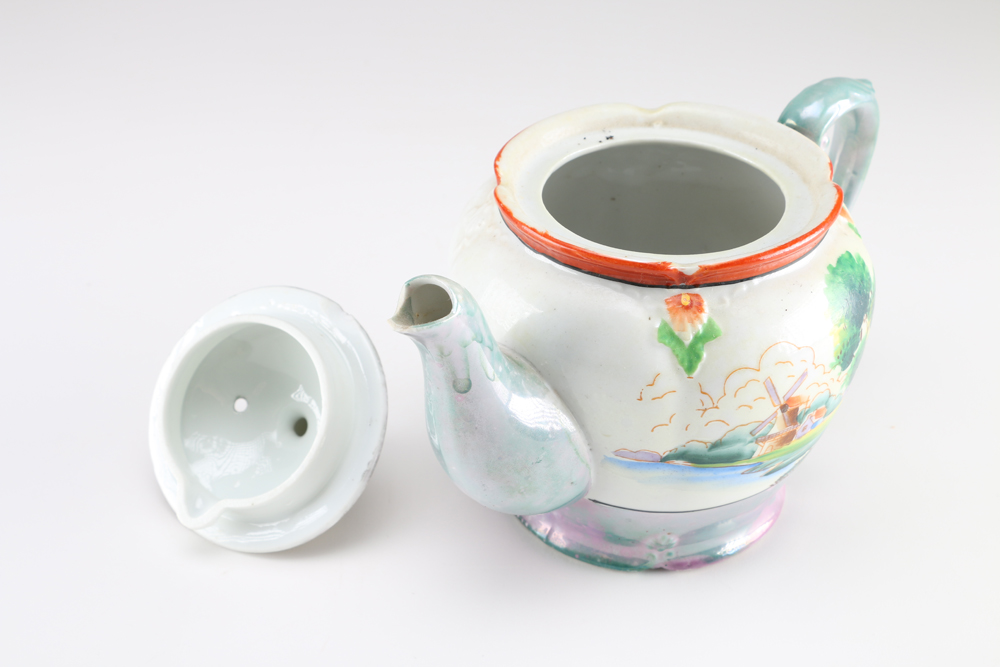 Vintage Erphila Czechoslovakia Handled Jug and Japanese Teapot