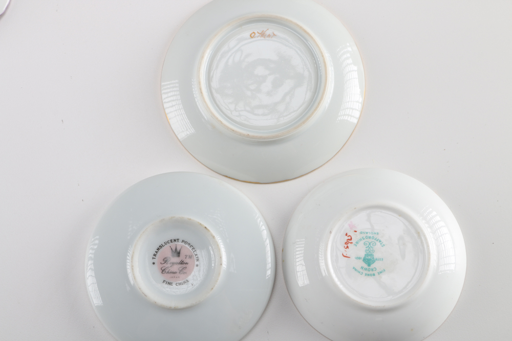 Collection of Floral Serveware