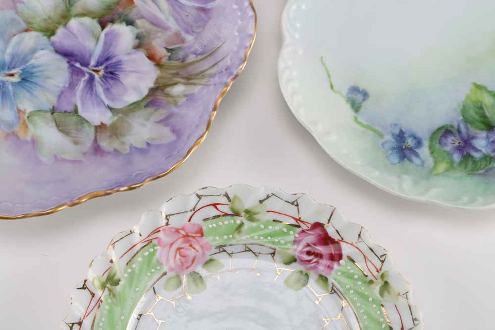Collection of Floral Serveware