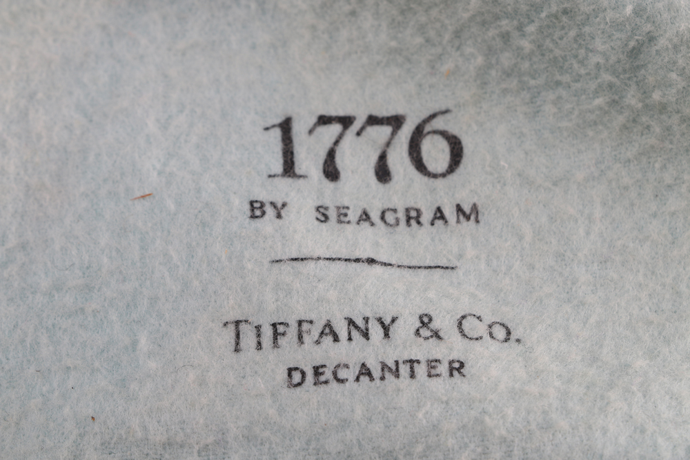Tiffany & Co. Seagram 1776 Decanter