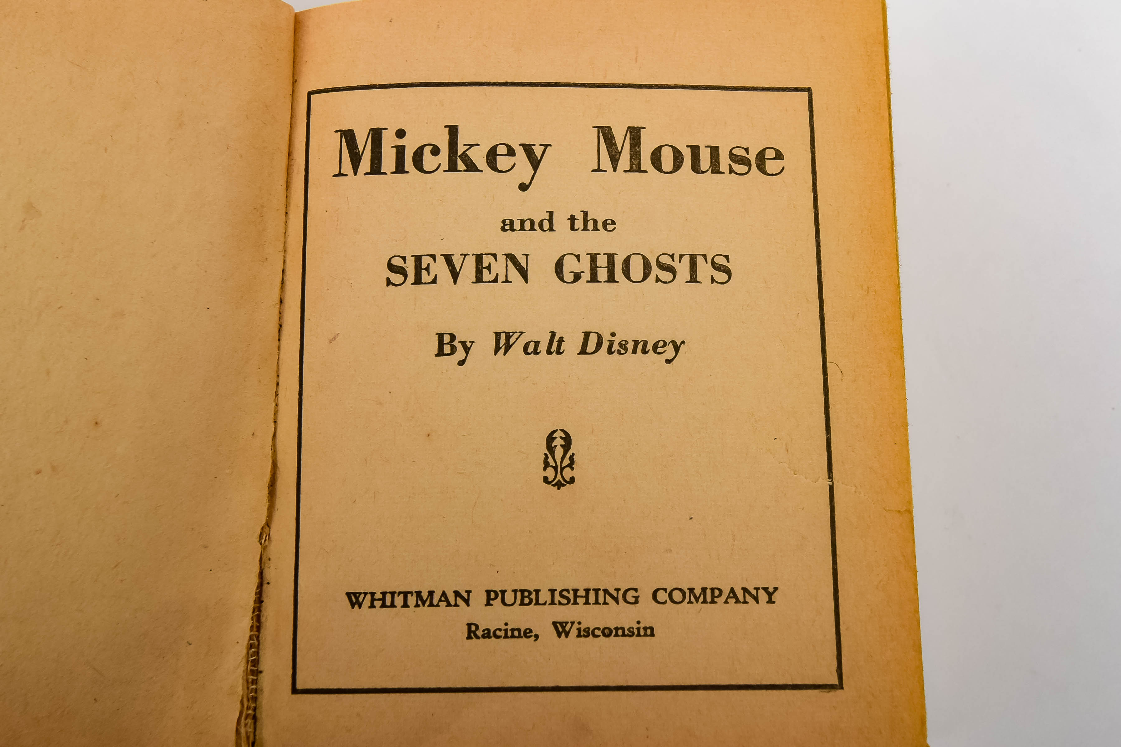 Vintage "Mickey Mouse and the 7 Ghosts" Books
