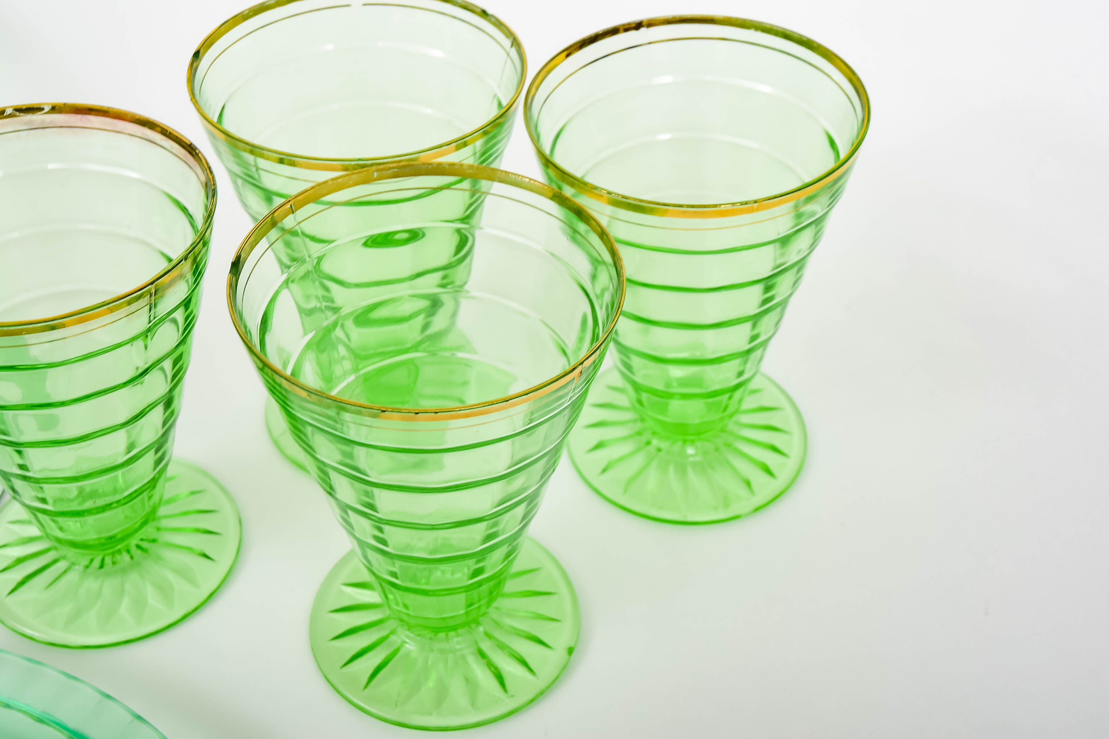 Vintage Green Glass