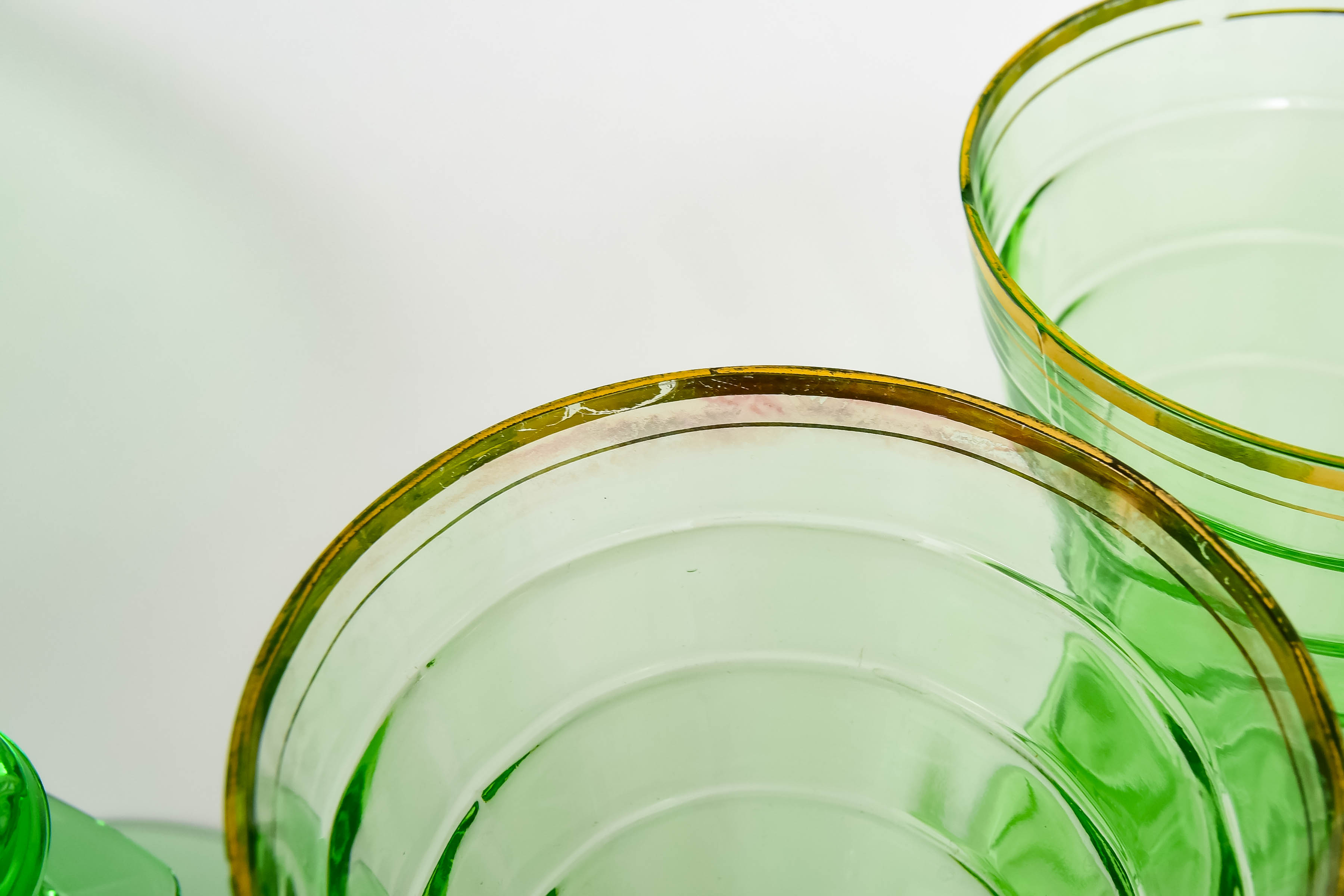 Vintage Green Glass