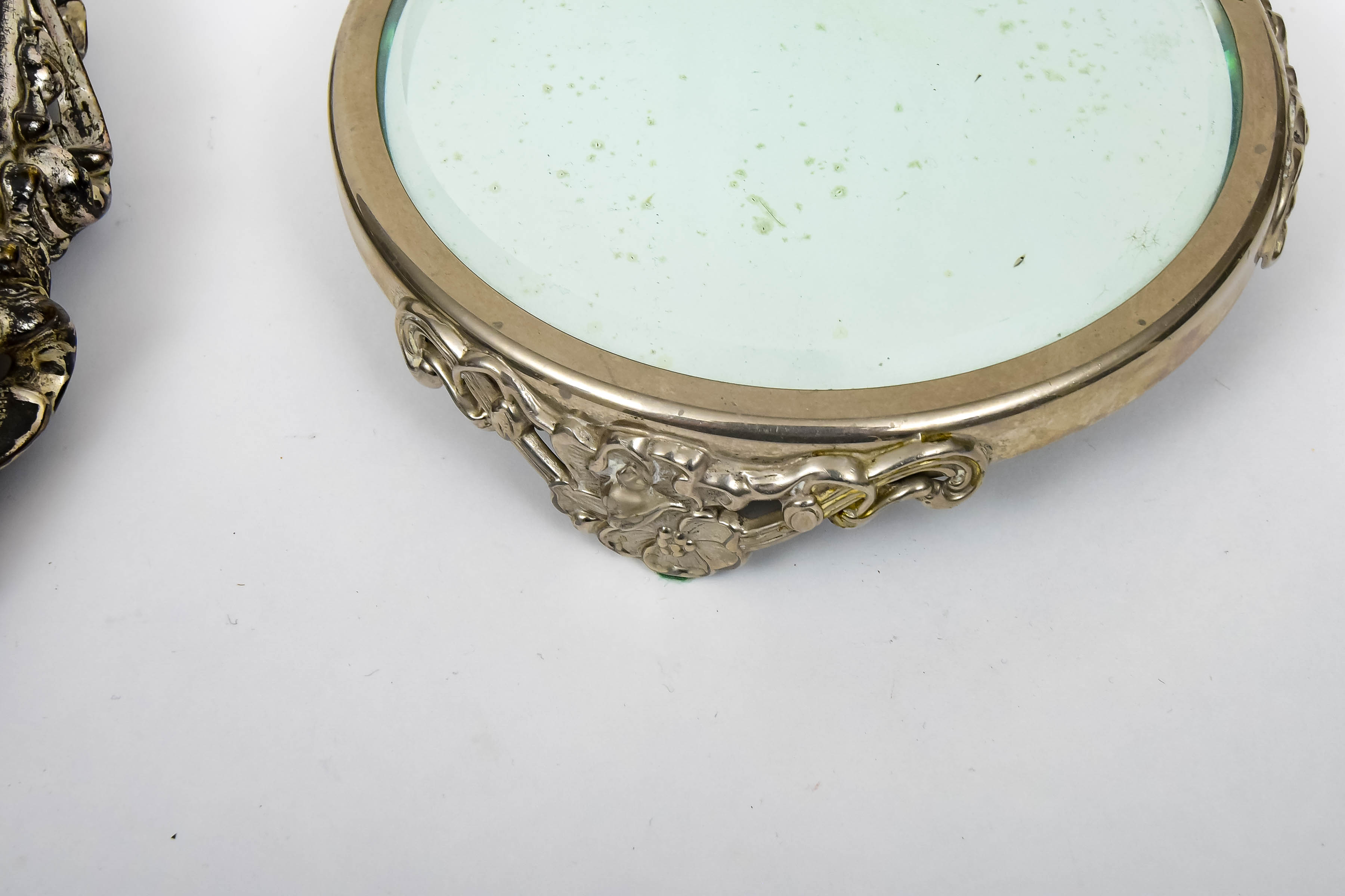 Pair of Mirrored Vanity Pedestals