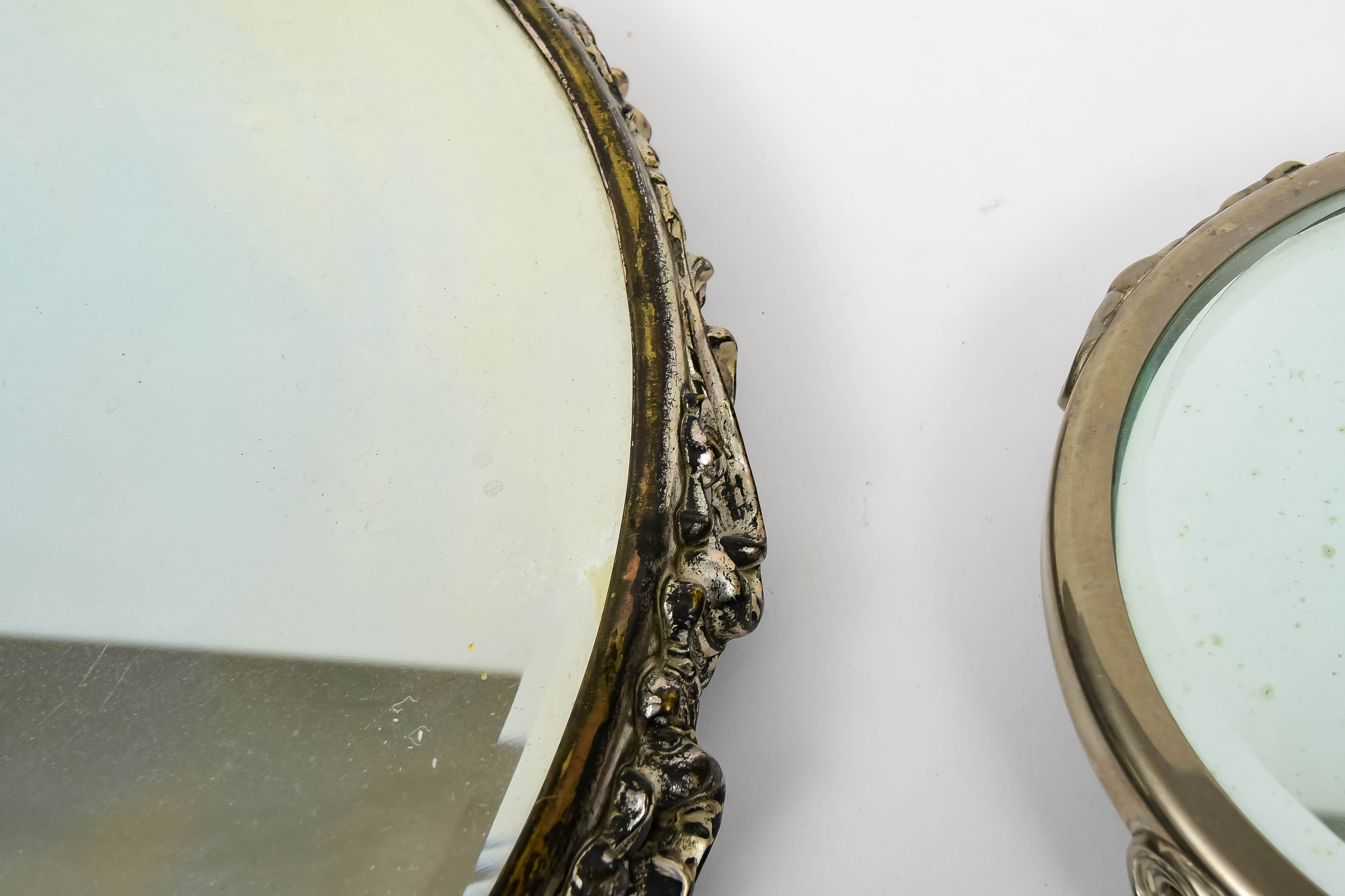 Pair of Mirrored Vanity Pedestals