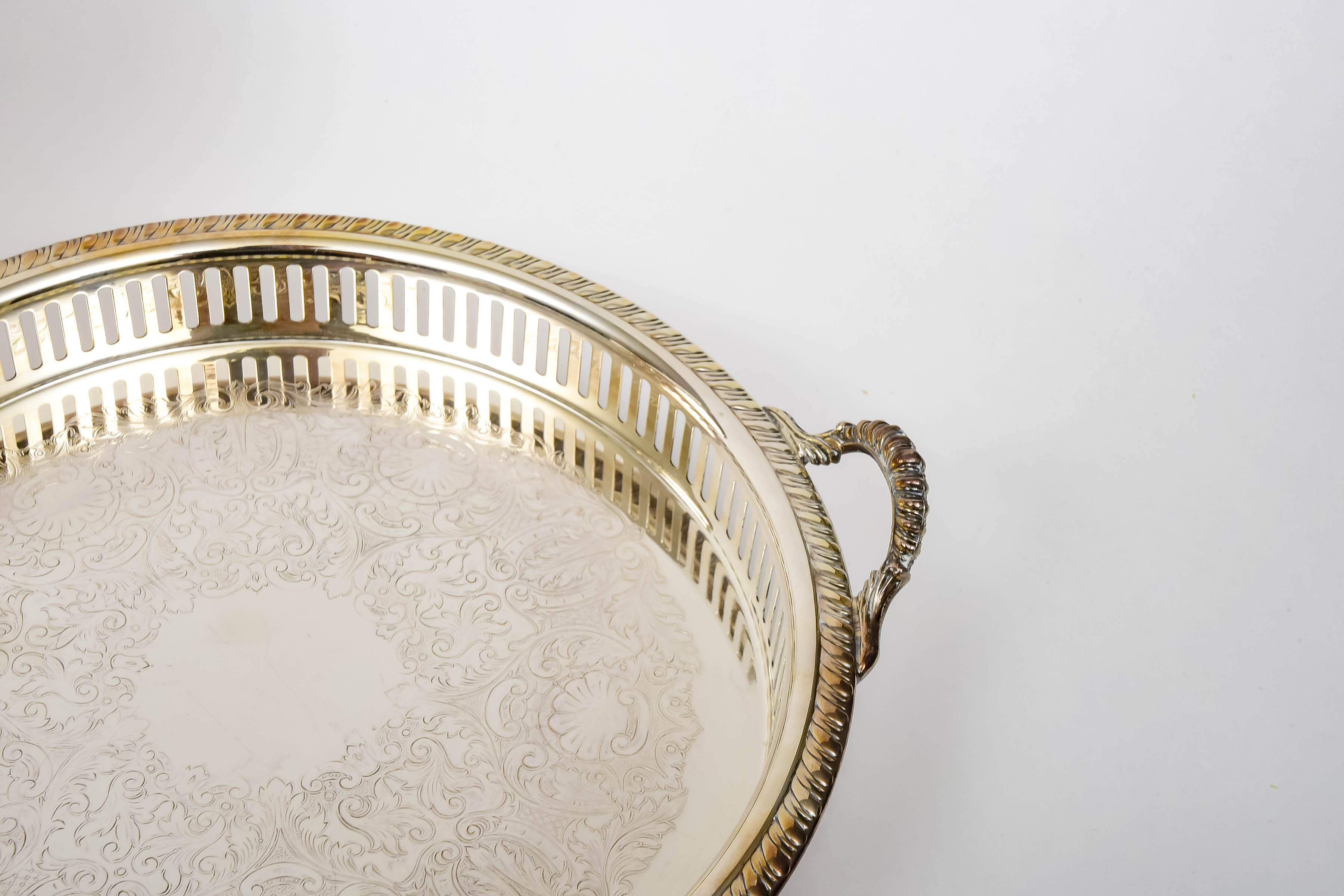 Collection of Silver-Plated Trays and Tableware