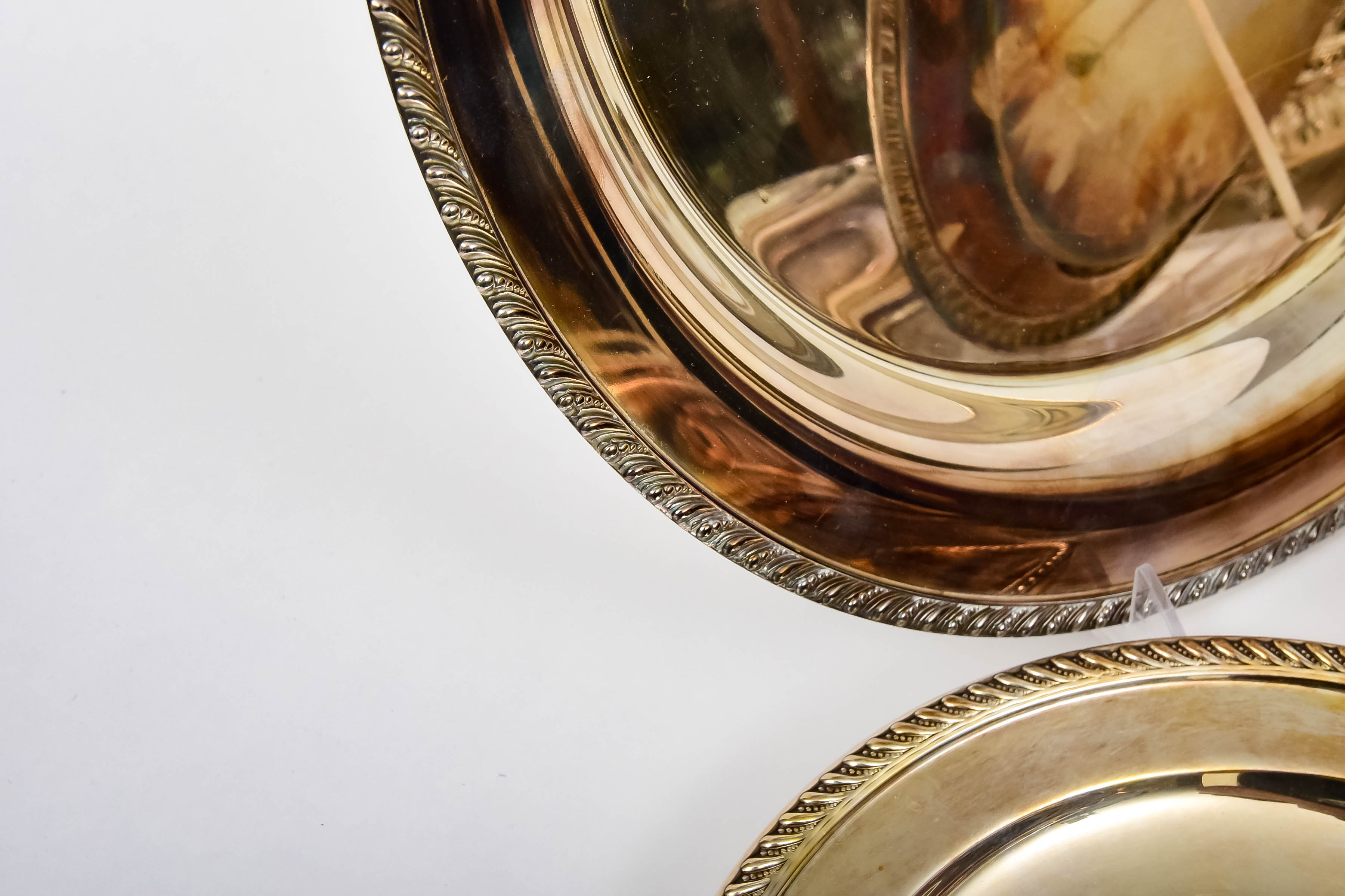 Collection of Silver-Plated Trays and Tableware