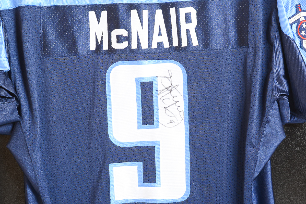 Autographed Steve McNair Tennessee Titans Jersey