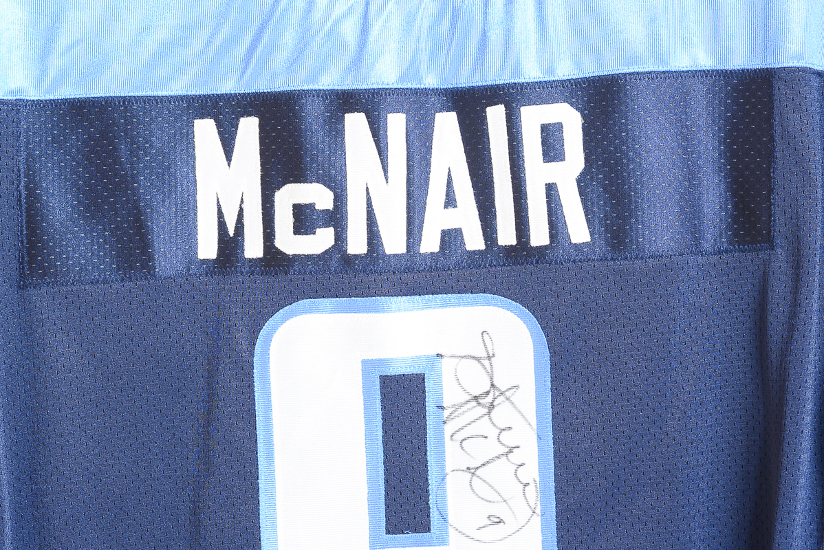 Autographed Steve McNair Tennessee Titans Jersey
