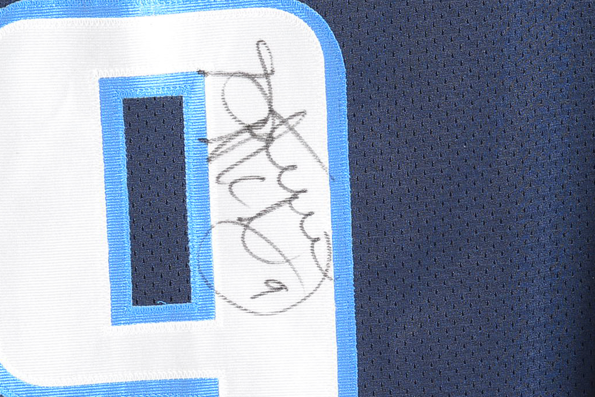 Autographed Steve McNair Tennessee Titans Jersey