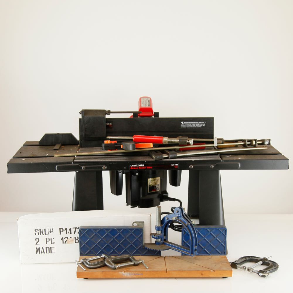 Craftsman Deluxe Router Table and Tools EBTH