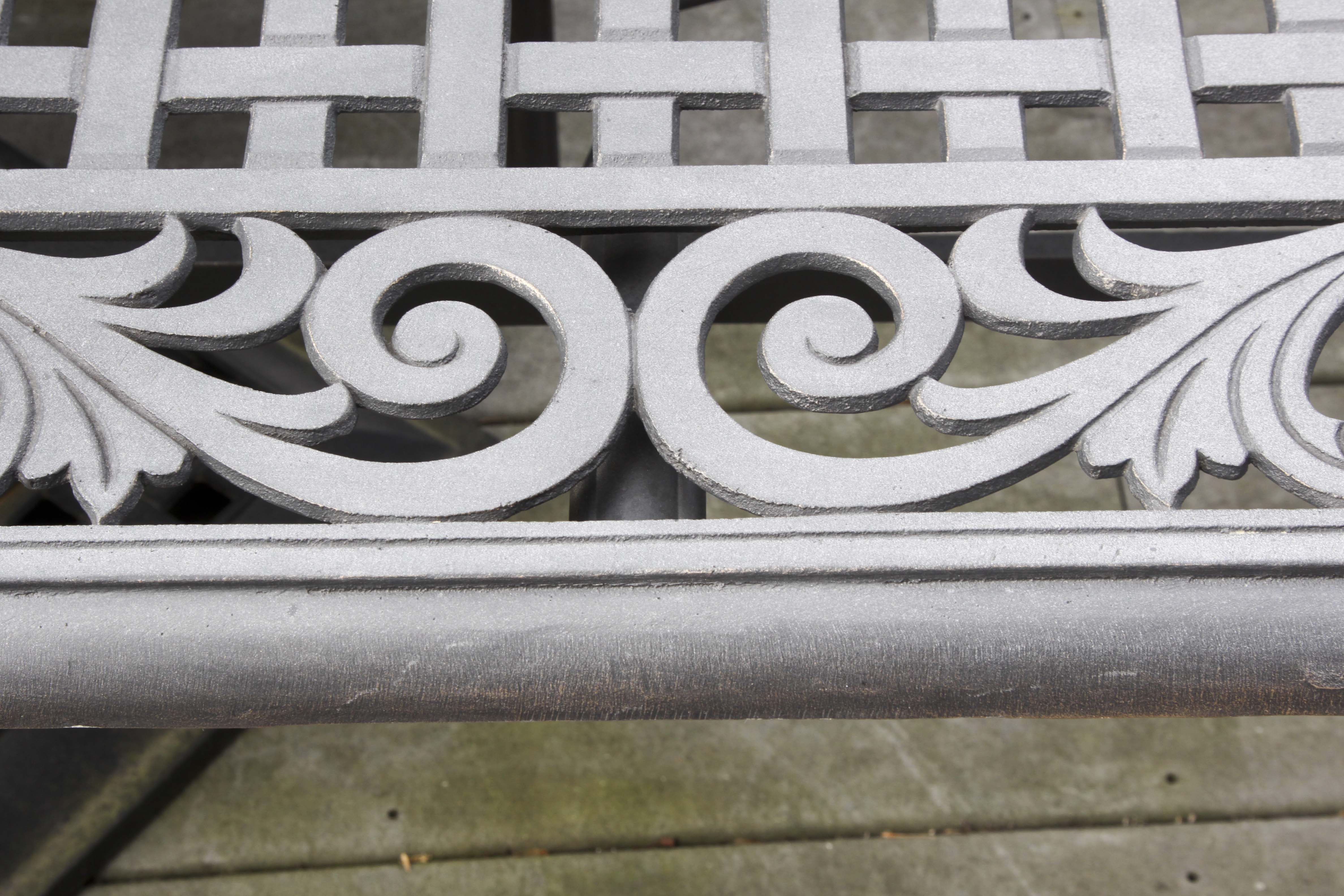 Oval Patio Table, Six Chairs and Umbrella Base