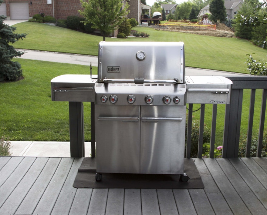 Weber 'Summit' S-450 Stainless Steel Gas Grill with Side Burner