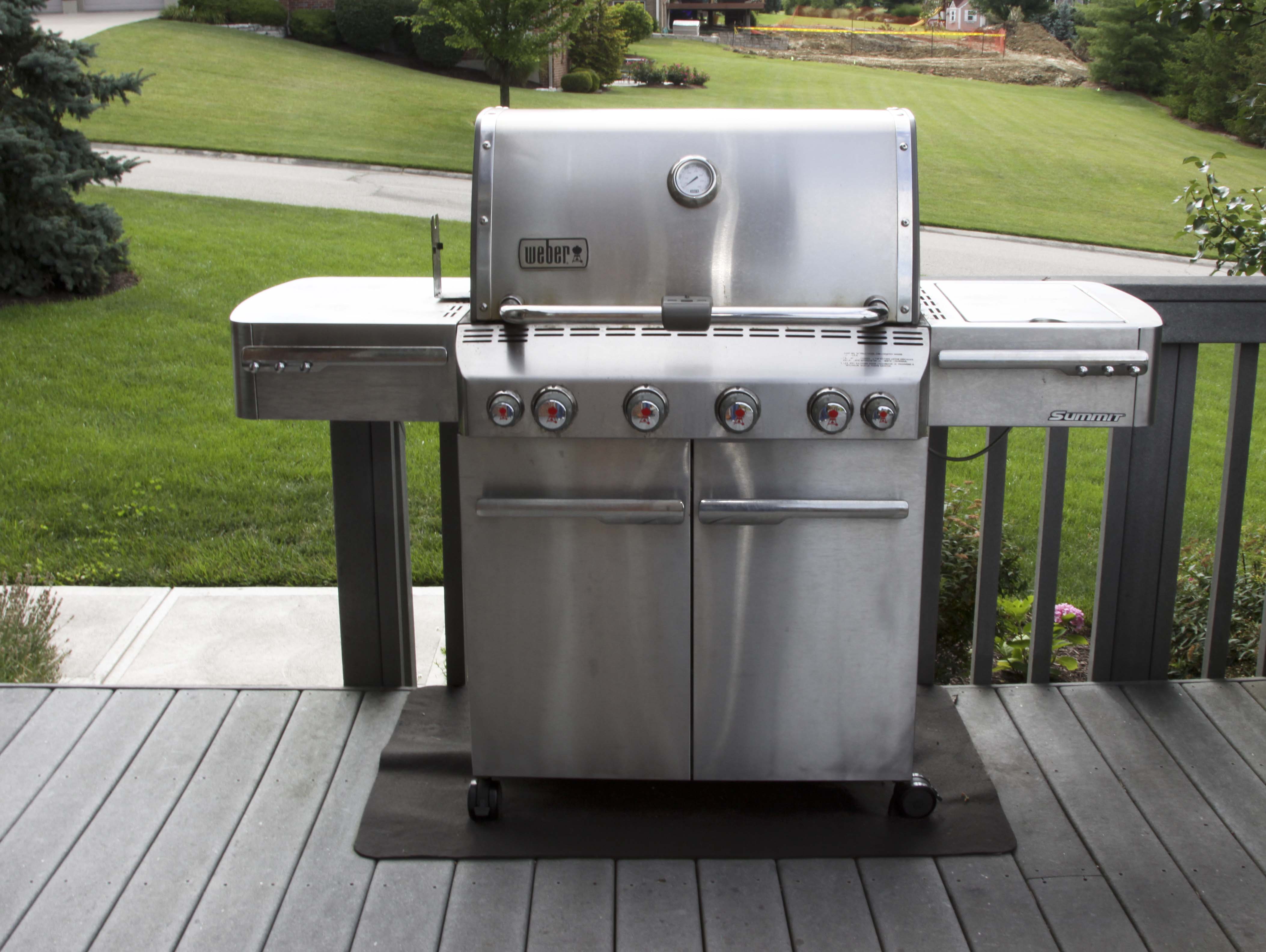 Weber 'Summit' S-450 Stainless Steel Gas Grill with Side Burner