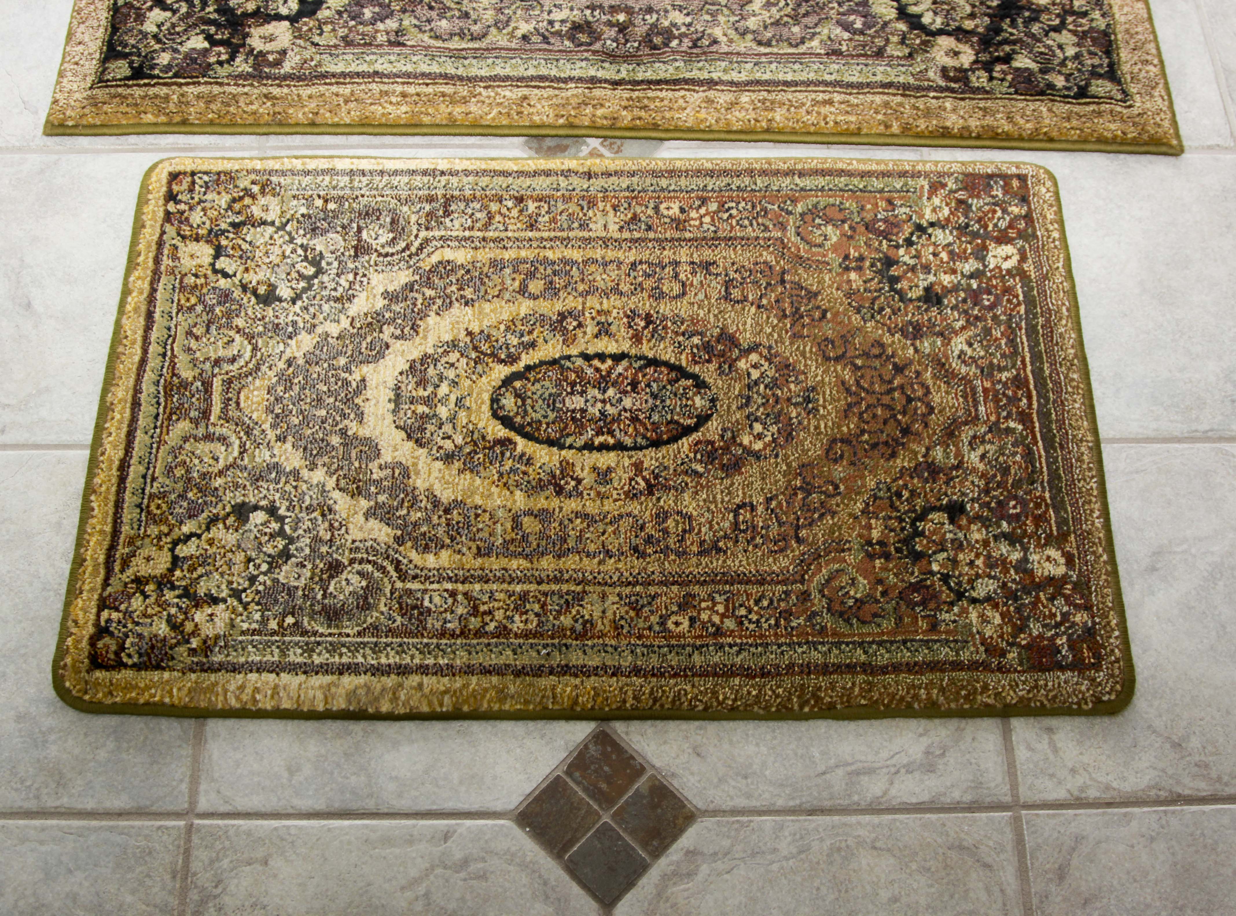 "Versailles Tea Washed" Area Rug and Accent Rug Set