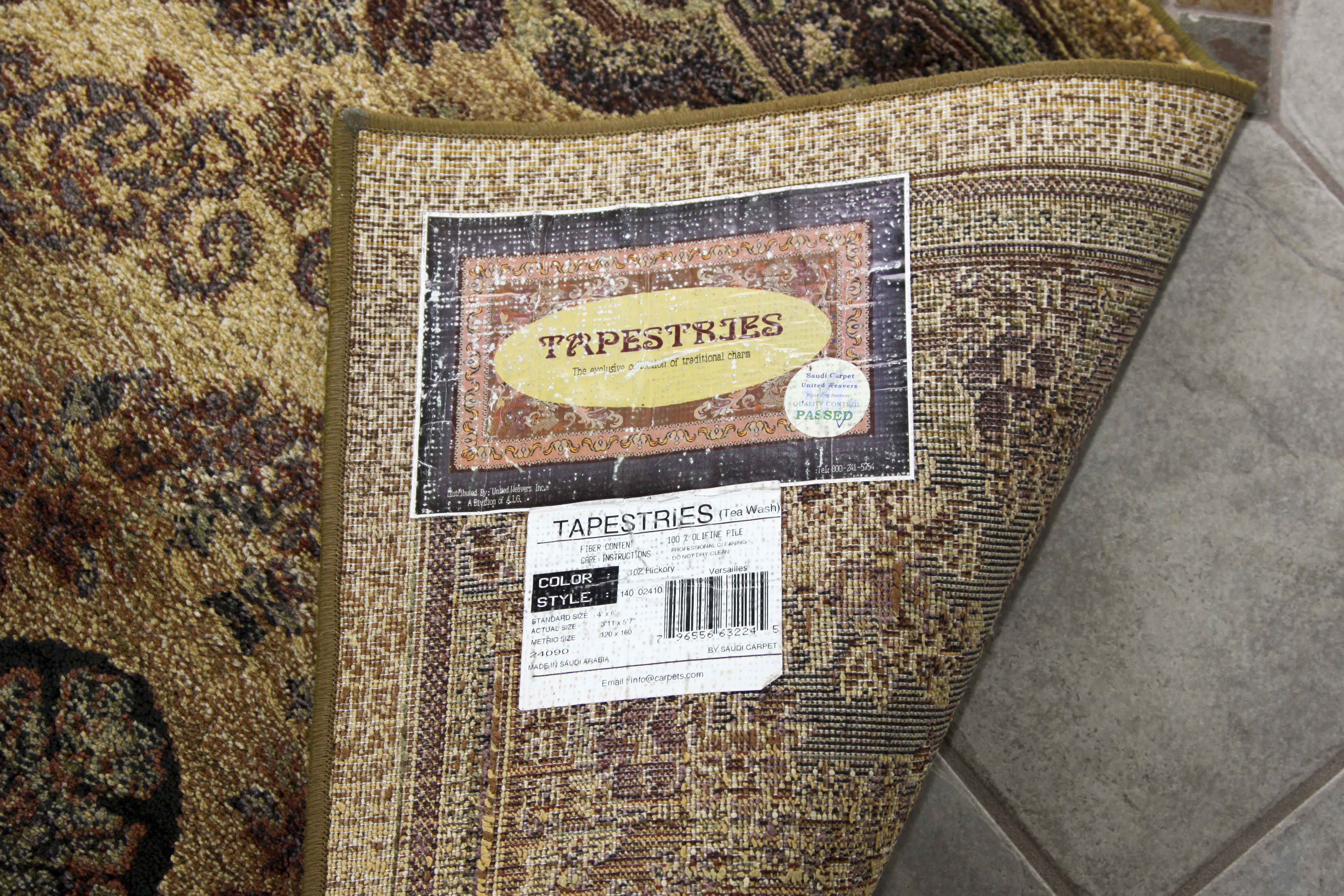 "Versailles Tea Washed" Area Rug and Accent Rug Set