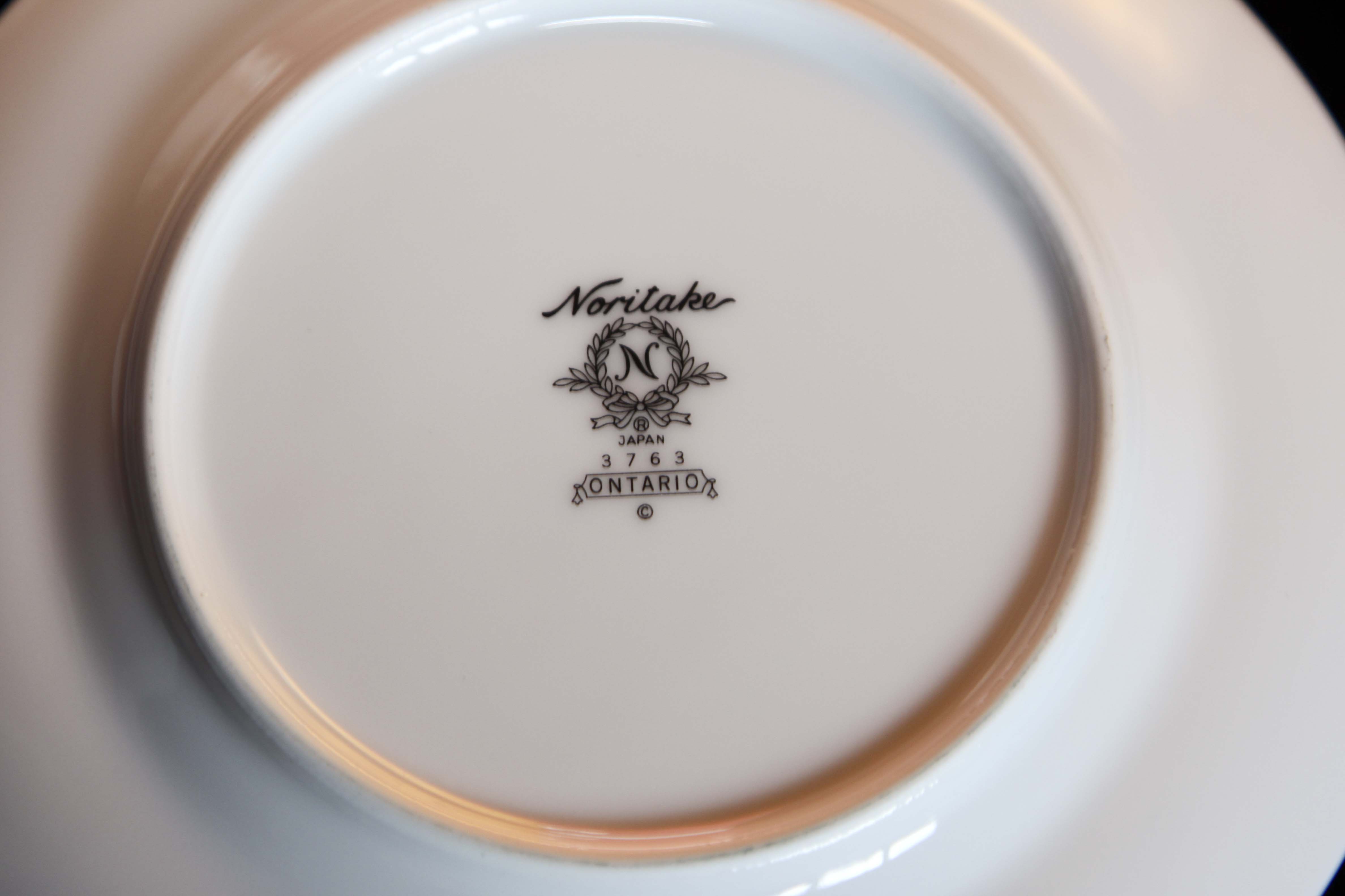 Twelve-Place Settings of Noritake "Ontario" China