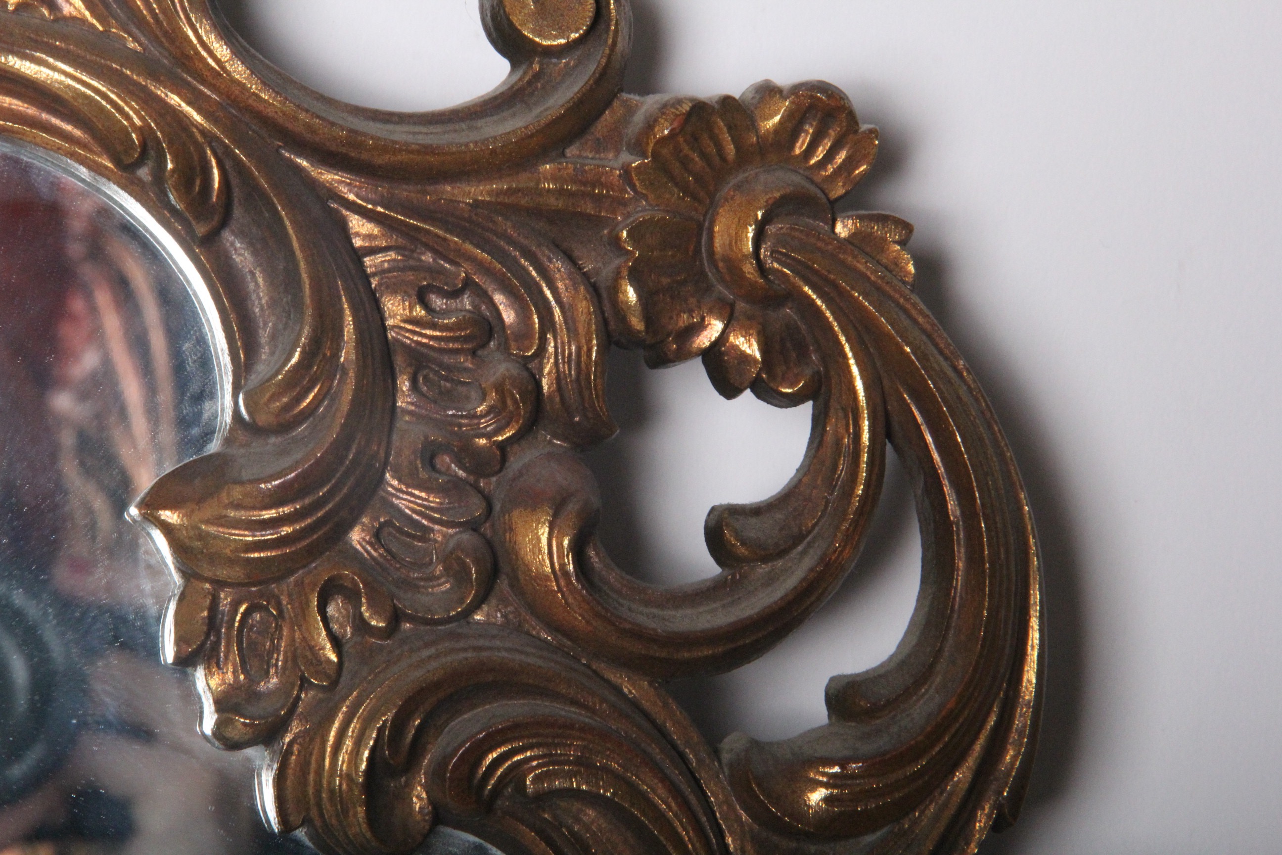 Vintage Syracuse Ornamental Co. Wood Framed Mirror