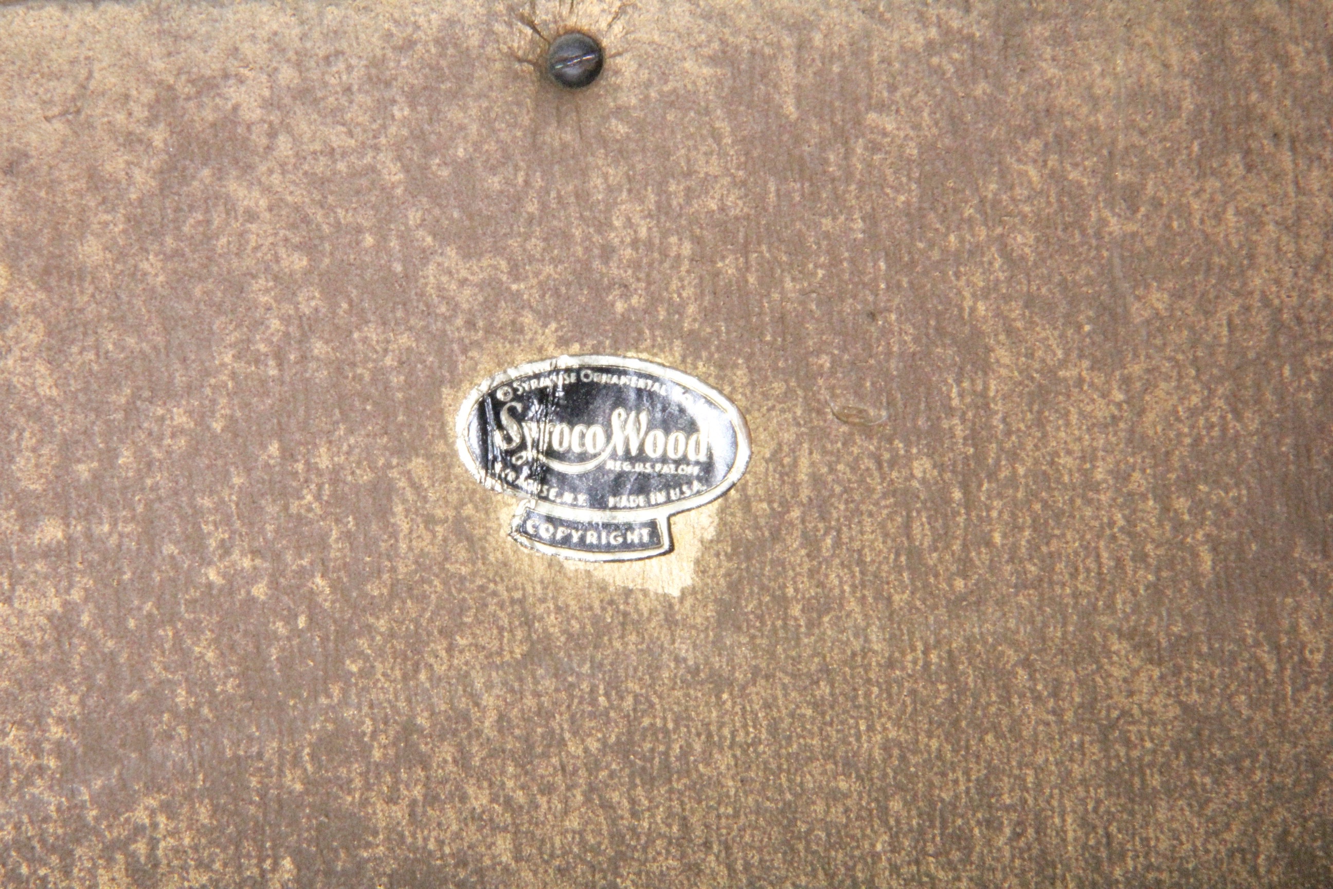 Vintage Syracuse Ornamental Co. Wood Framed Mirror