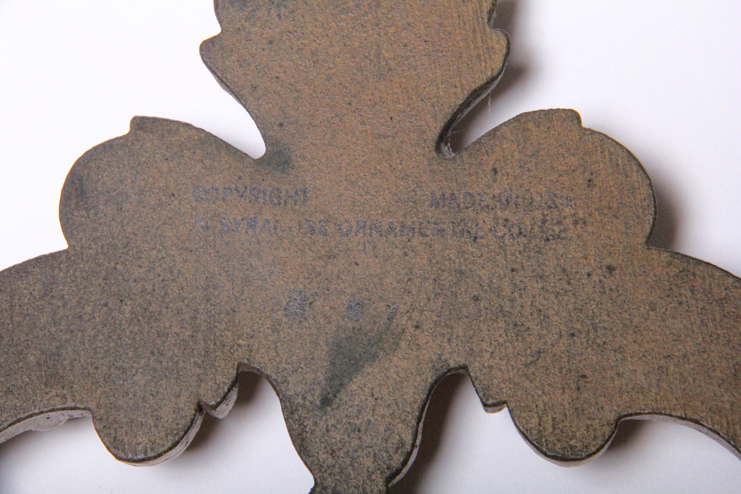 Vintage Syracuse Ornamental Co. Wood Framed Mirror