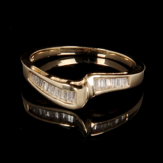 14K Yellow Gold Fitted 0.50 CTW Diamond Wedding Ring