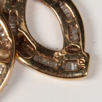 10K Yellow Gold 1.50 CTW Diamond Drop Earrings