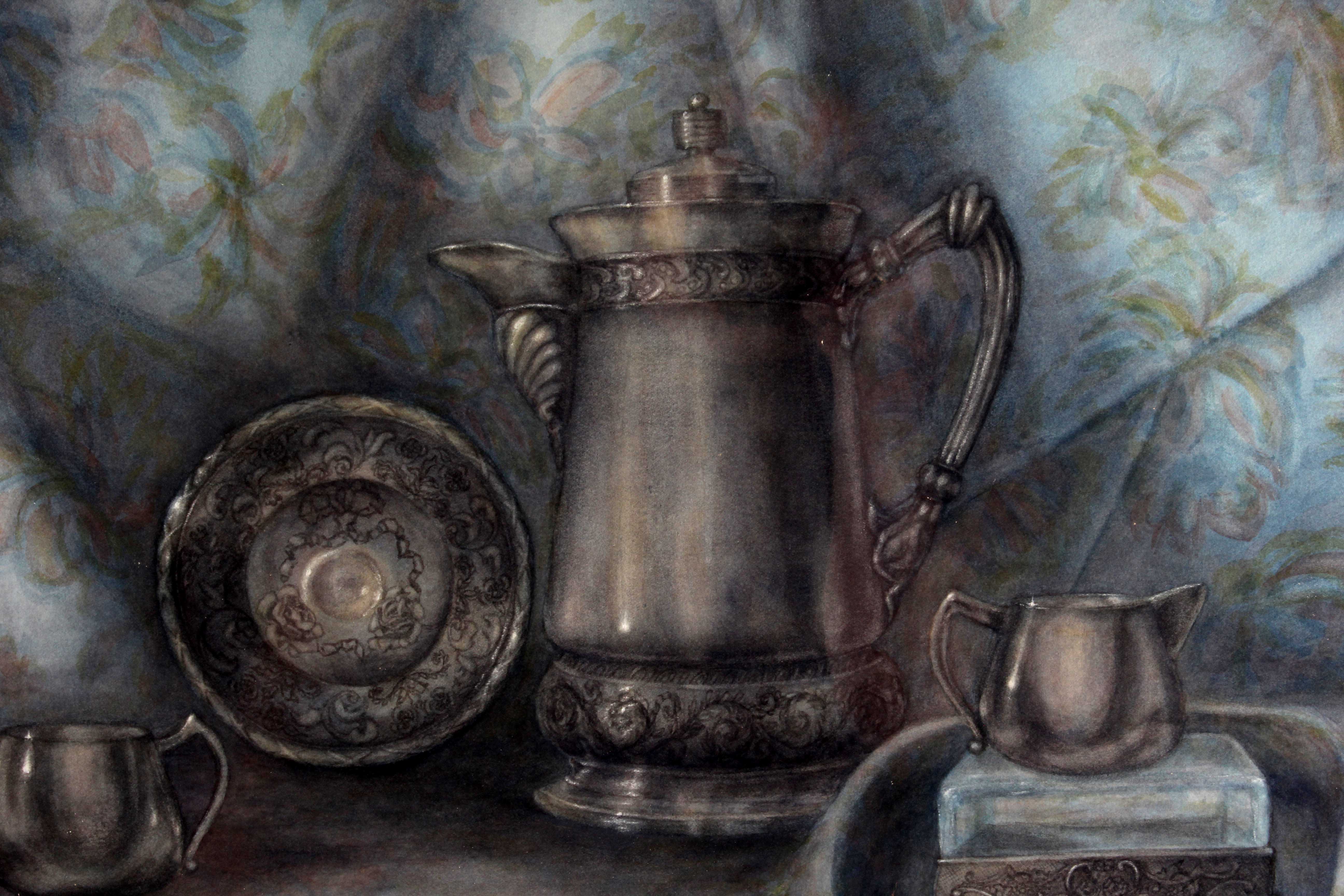 Dorothy Jackson Original Watercolor "Silver Reflections"