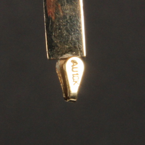 10K Yellow Gold Enameled Flag Bracelet