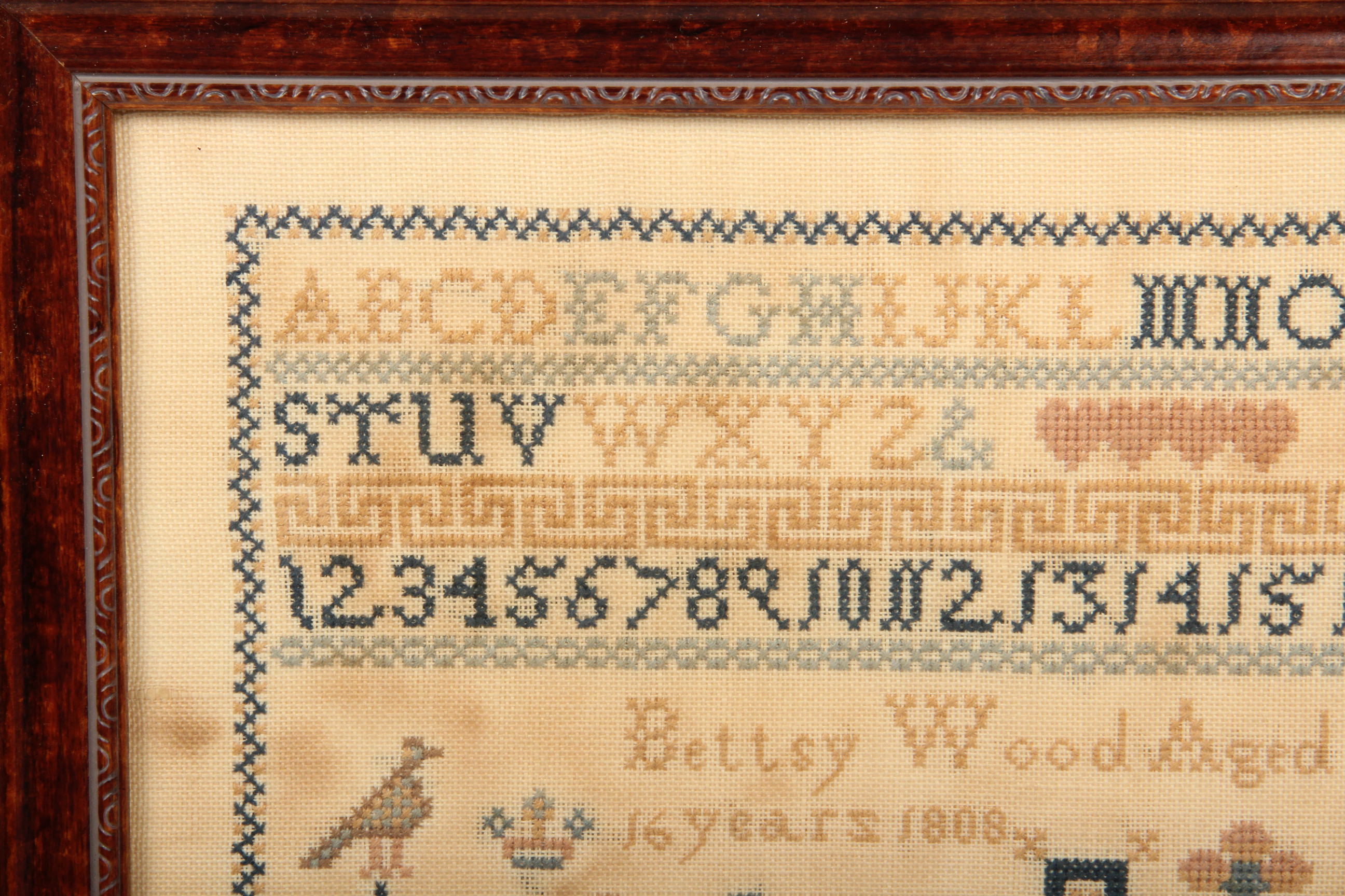 Antique Embroidered Sampler