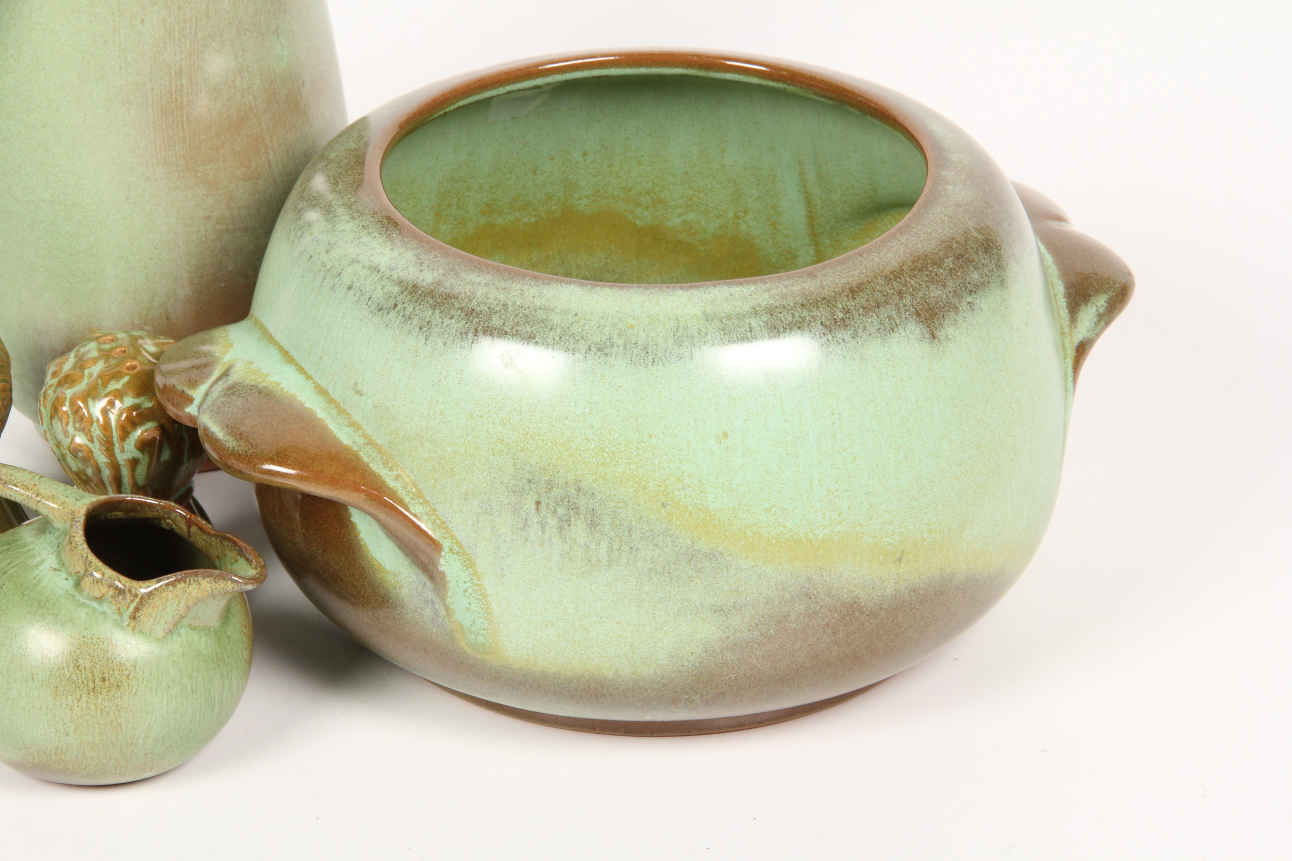 Collection of Frankoma Prairie Green Pottery