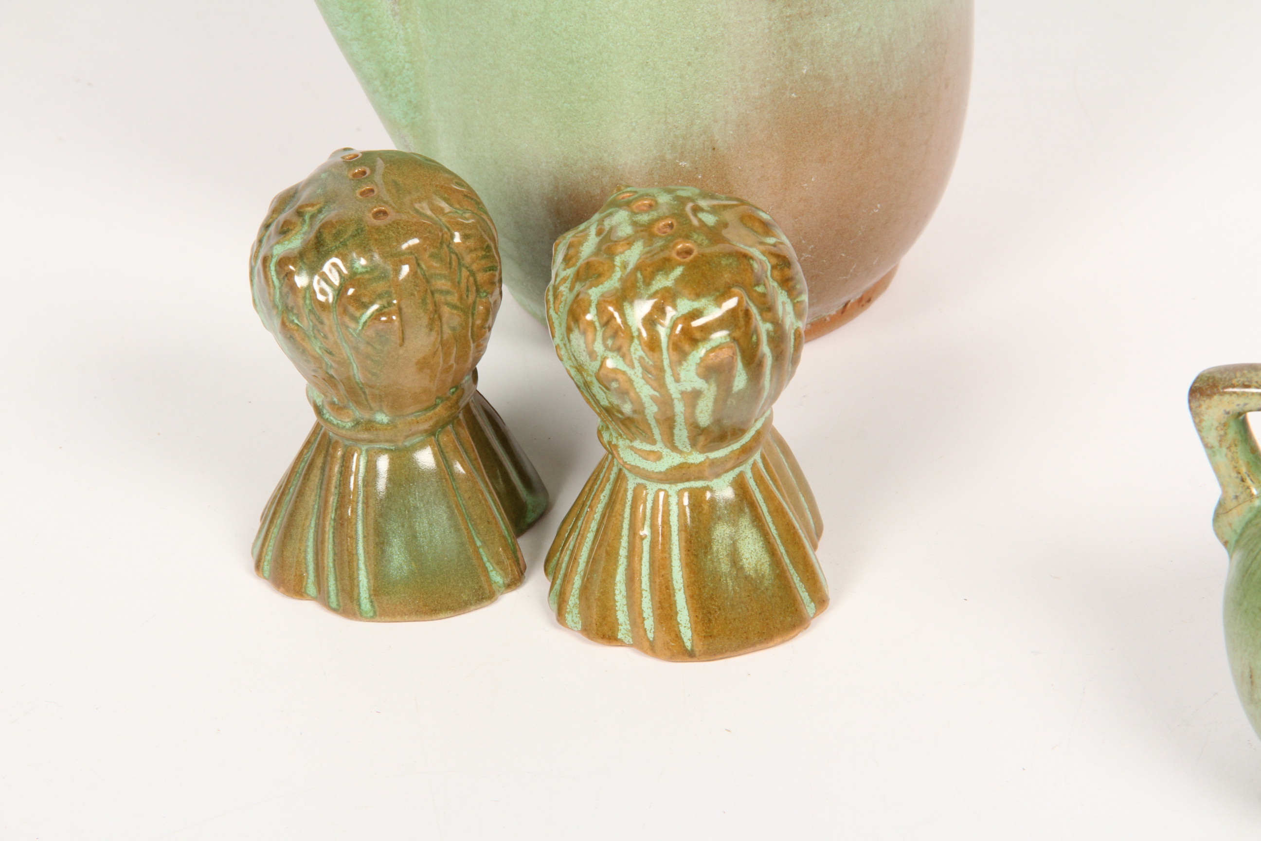 Collection of Frankoma Prairie Green Pottery