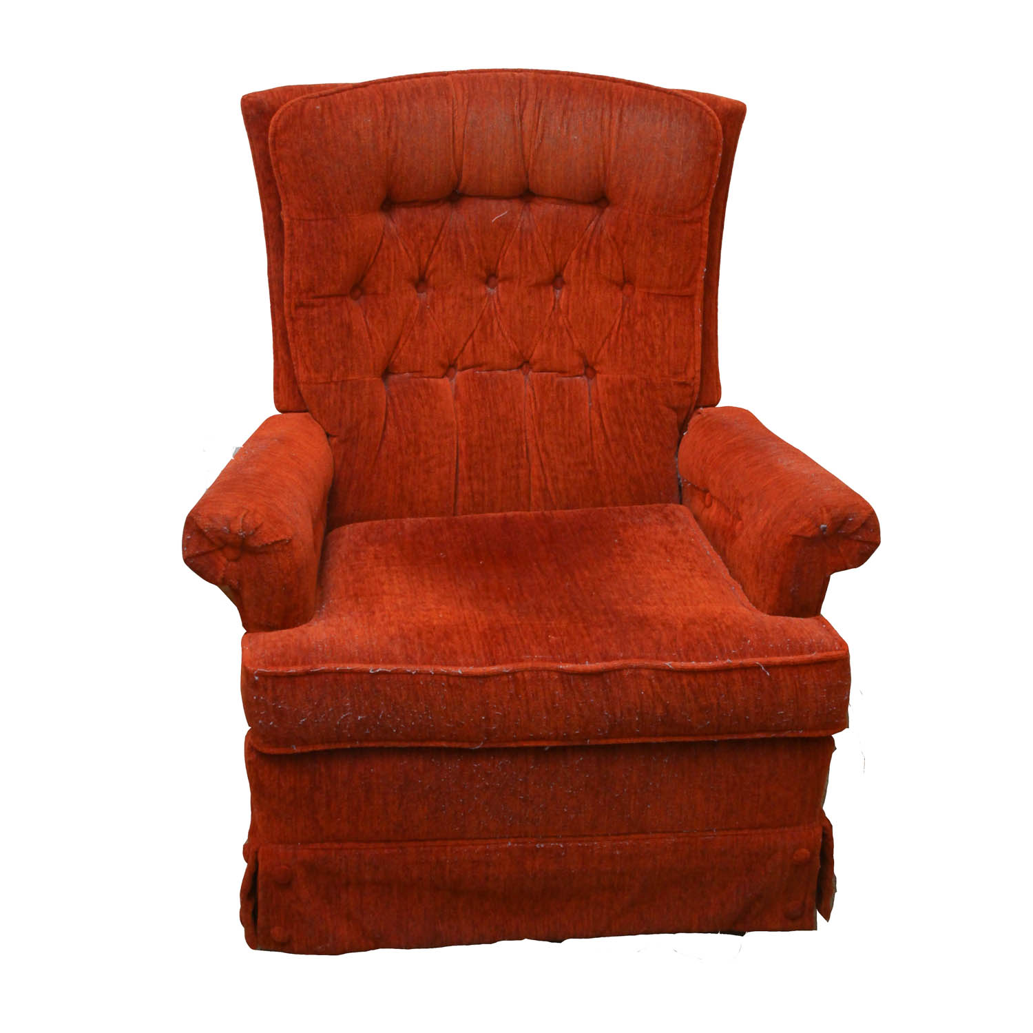 Vintage Corduroy Upholstered Armchair