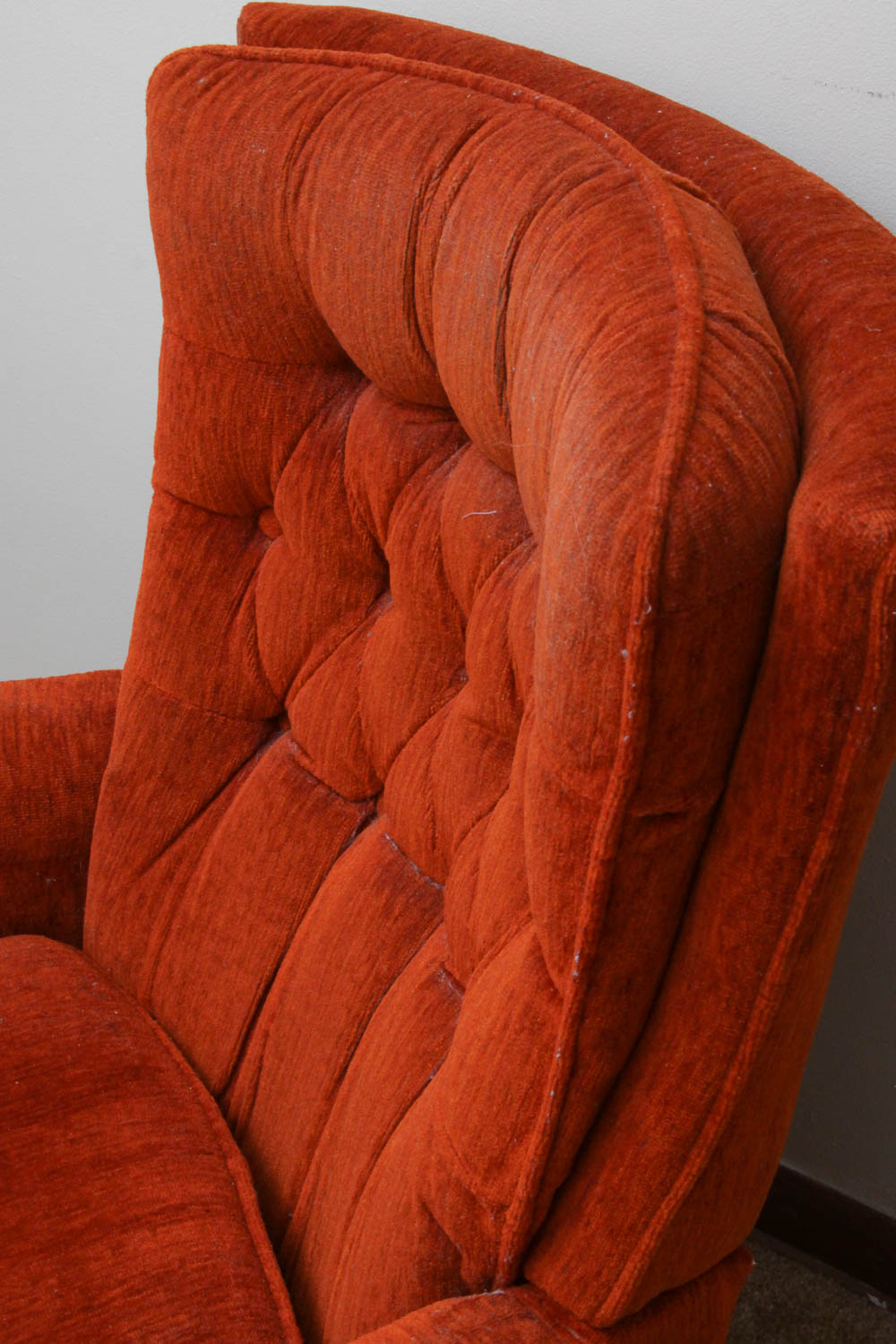 Vintage Corduroy Upholstered Armchair