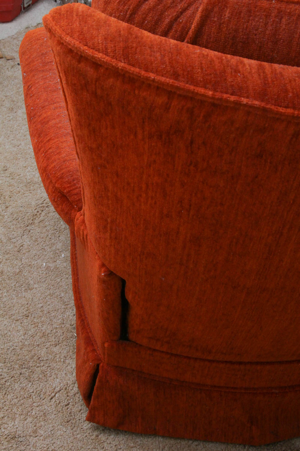 Vintage Corduroy Upholstered Armchair