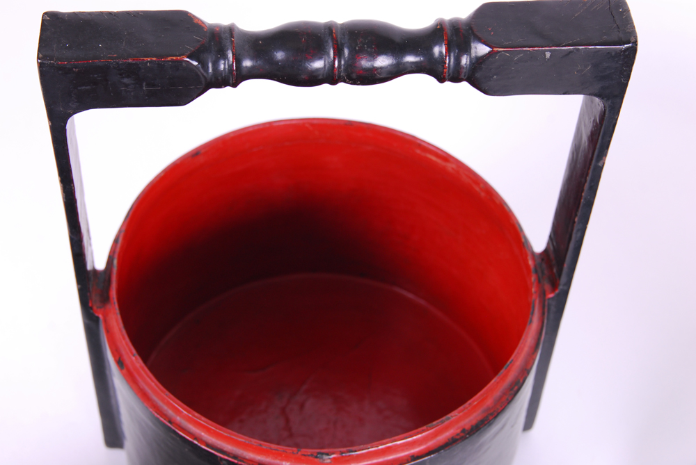 Collection of Black Lacquered Containers